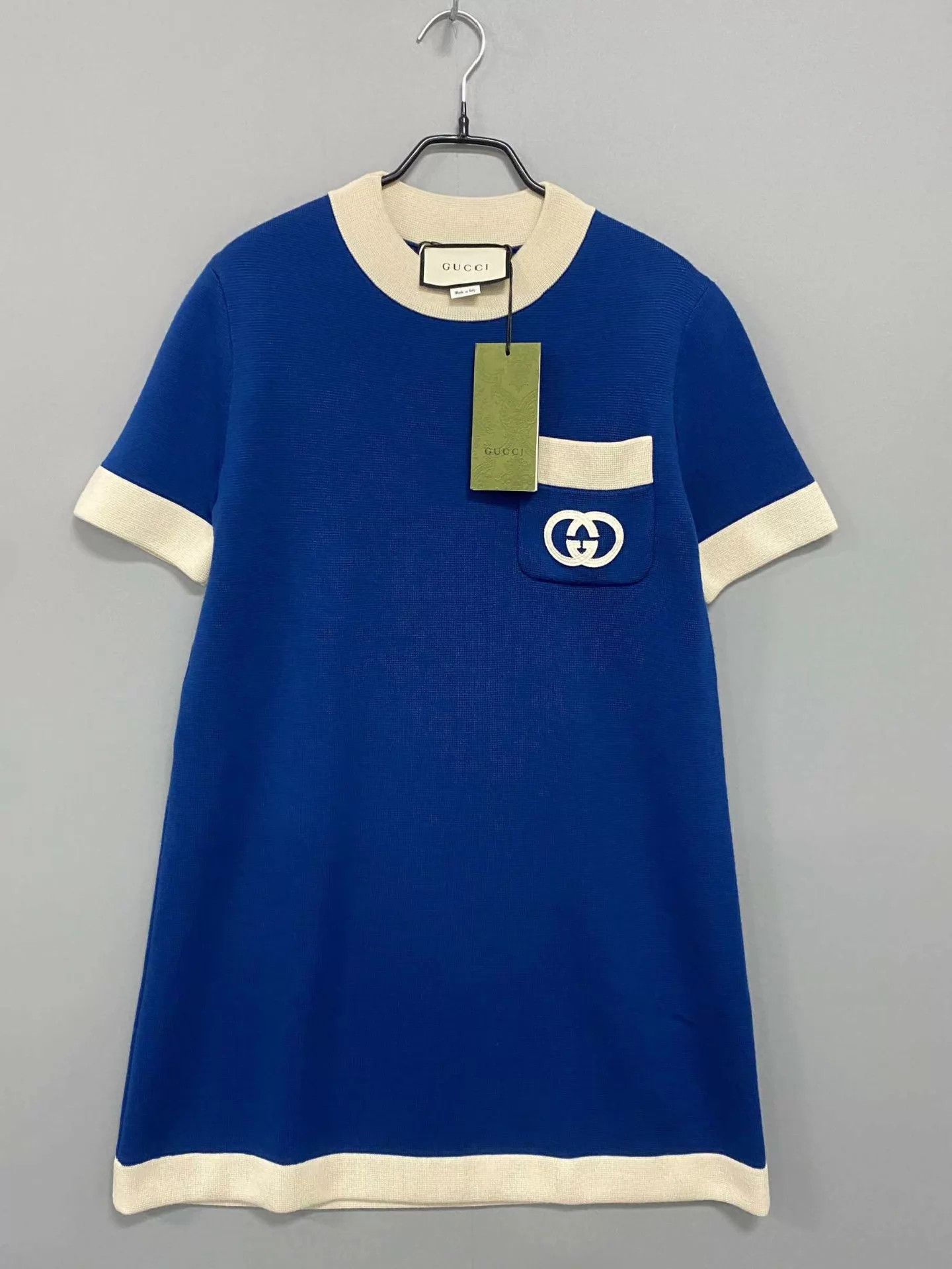 Gucci GUCCI blue double G knit dress new with tags size S Size S / US 4 / IT 40 - 2 Thumbnail