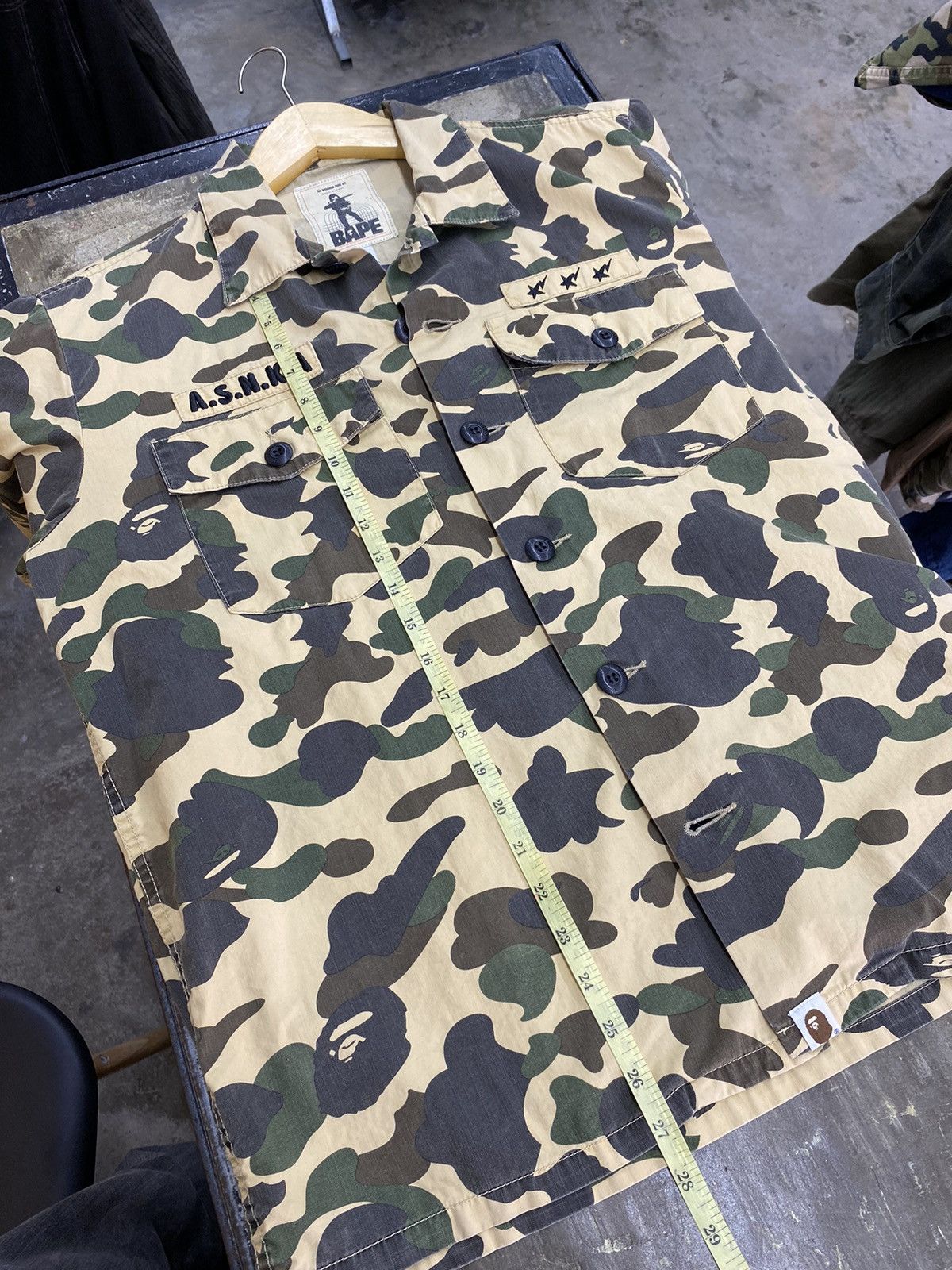 Bape × Vintage 1st bape military camo shirt a s n k a Size US M / EU 48-50 / 2 - 14 Thumbnail