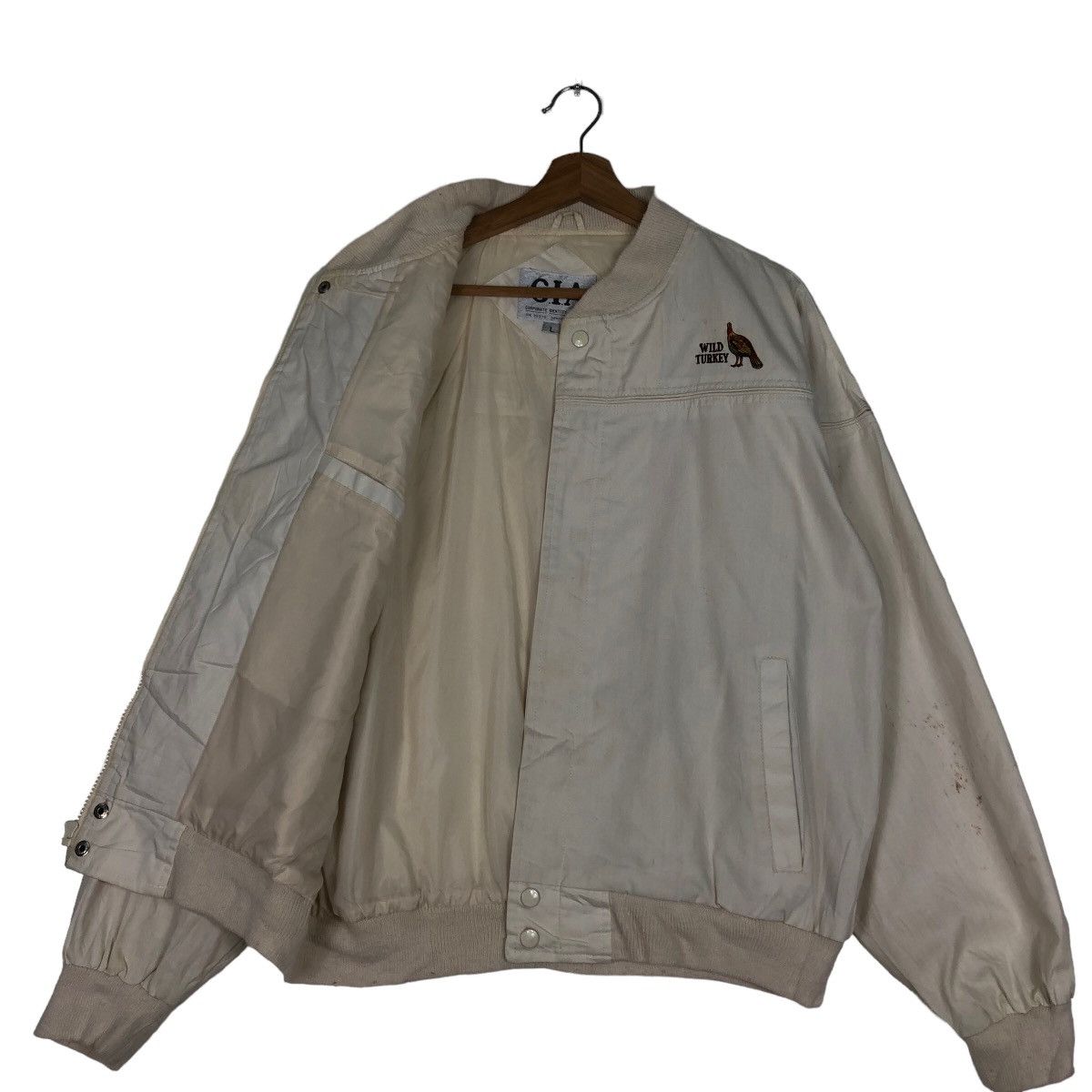 Japanese Brand 🔥Vtg Bomber Jacket CIA Wild Turkey Inspire Issey Miyake Size US L / EU 52-54 / 3 - 9 Thumbnail