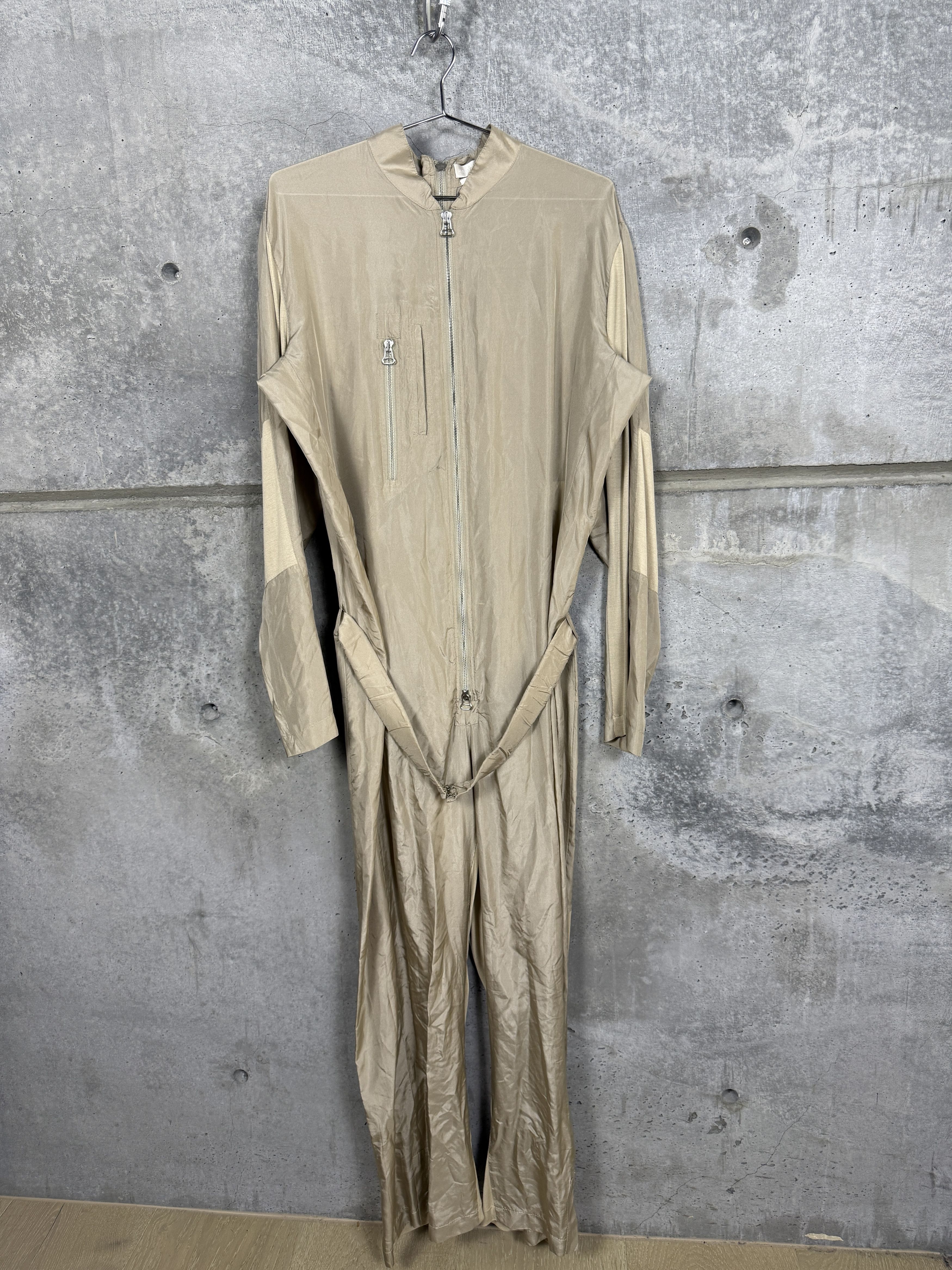 Alexander McQueen Alexander McQueen 2004 Silk Flight suit Jumpsuit Size US 34 / EU 50 - 1 Thumbnail