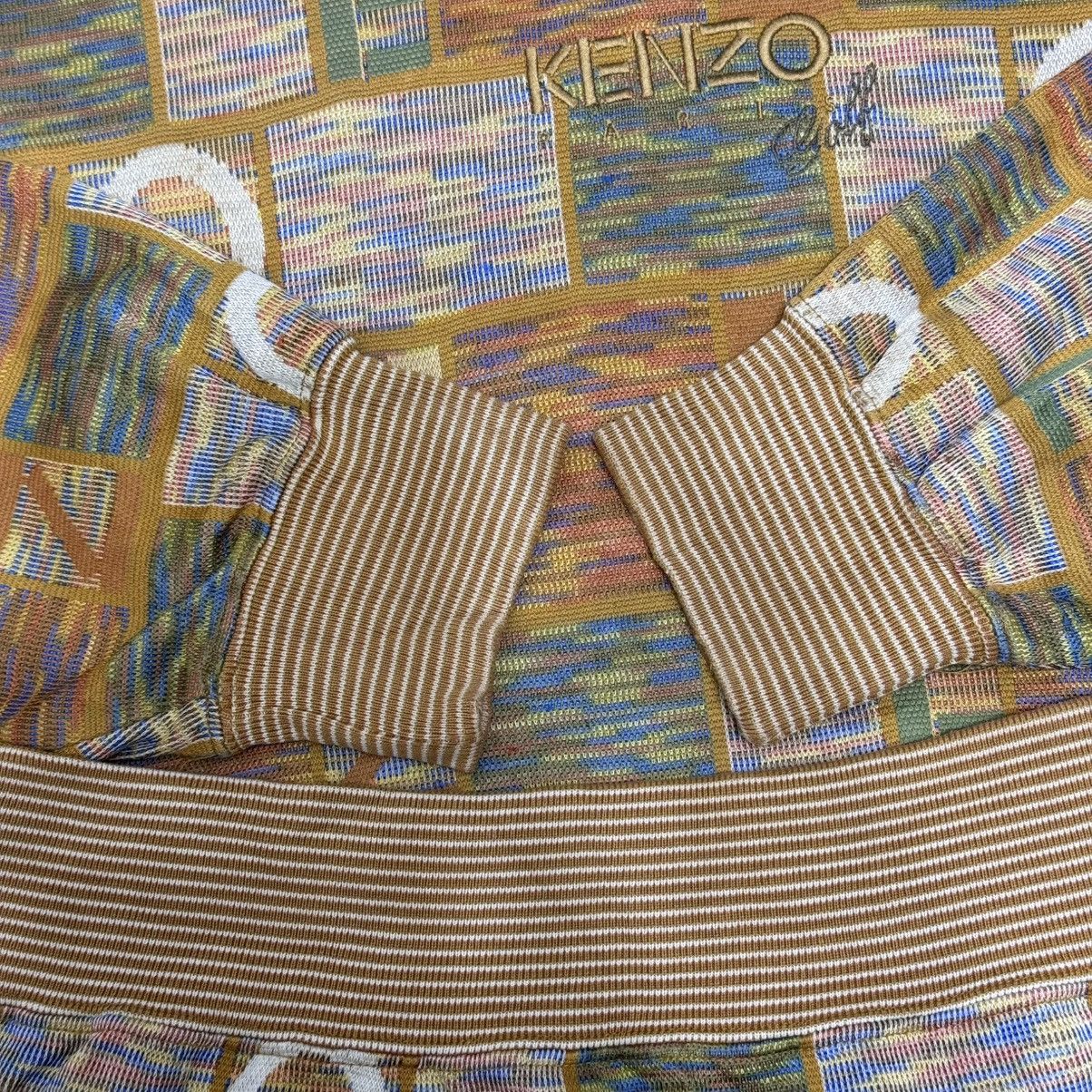 Kenzo Rare Kenzo Paris Embroidered Logo Total Pattern Sweatshirt Size US XL / EU 56 / 4 - 9 Thumbnail