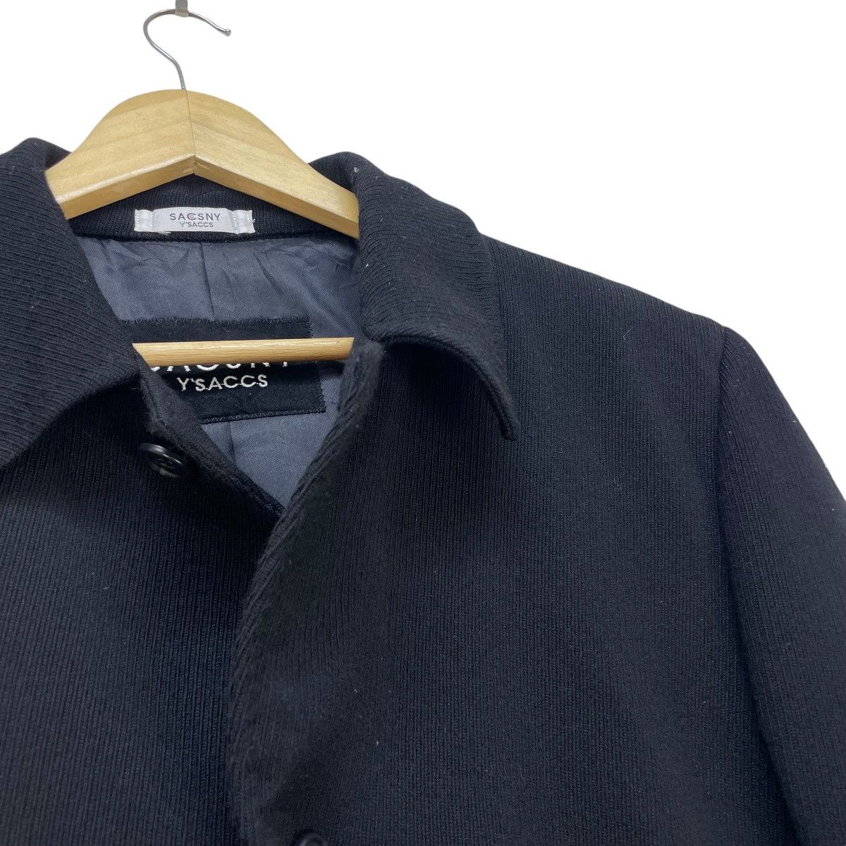Autumn Cashmere × Y's for Men × Yohji Yamamoto 💥Vintage Yohji Yamamoto Sacsny Homme Long Coat Jacket Size US M / EU 48-50 / 2 - 5 Thumbnail