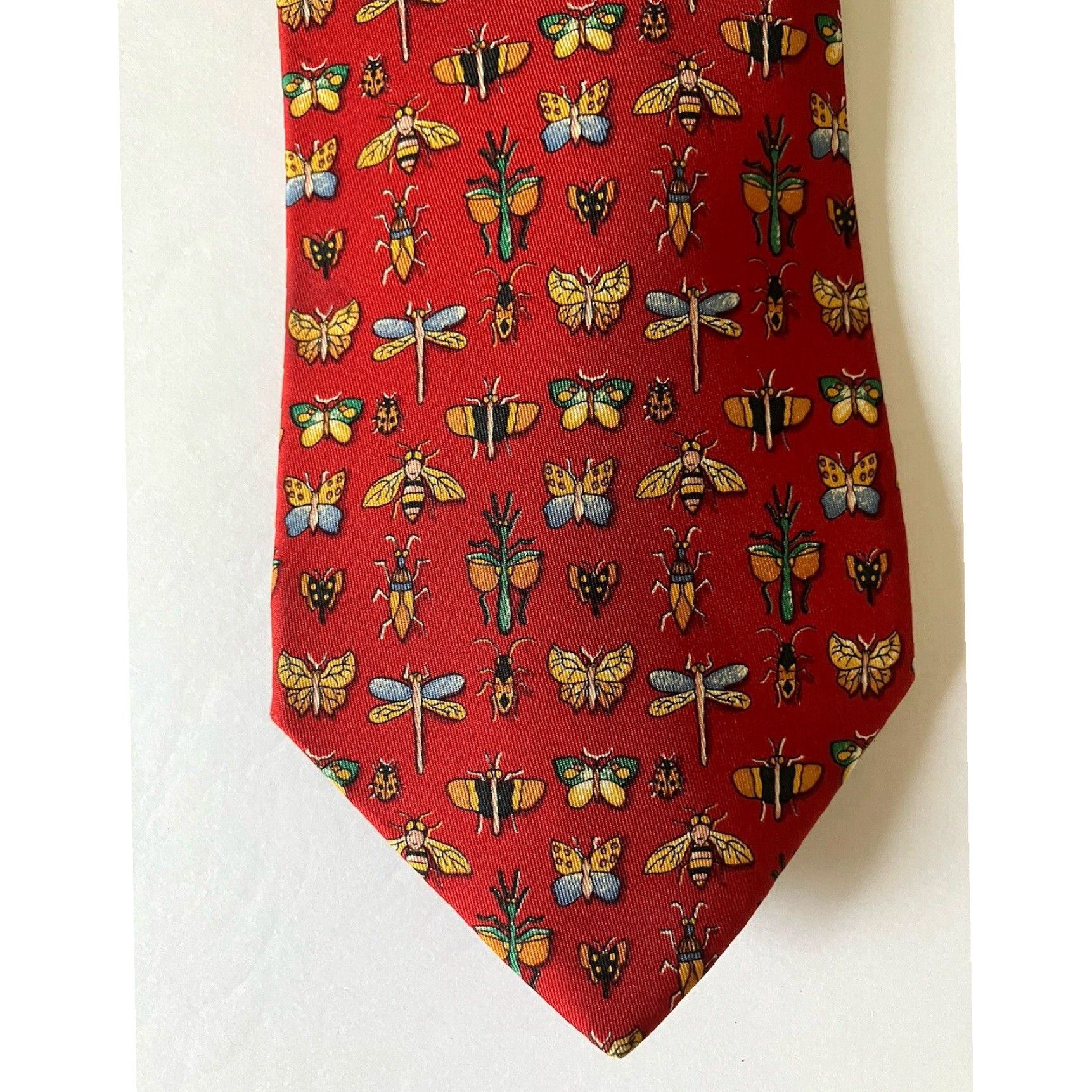 Salvatore Ferragamo tie buy insect pattern