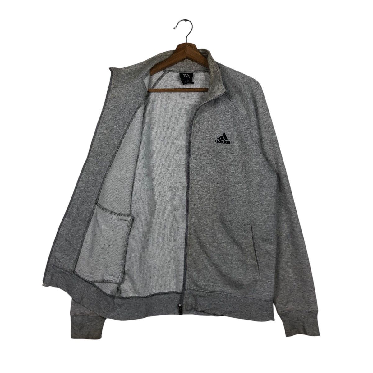 Adidas 📌Vintage Zipper Jacket Adidas Big Logo Size US L / EU 52-54 / 3 - 12 Thumbnail