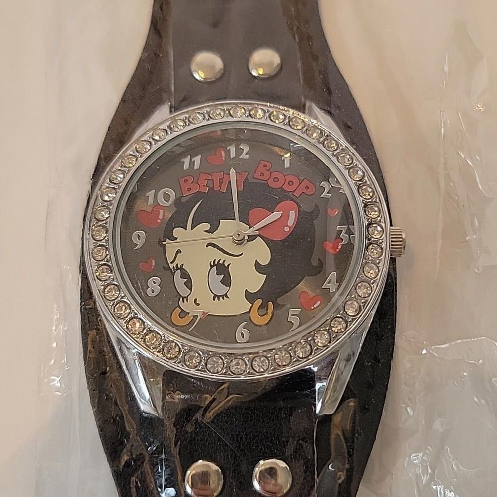 Other King betty boop w/ diamond color style Stones watch black Size ONE SIZE - 2 Thumbnail
