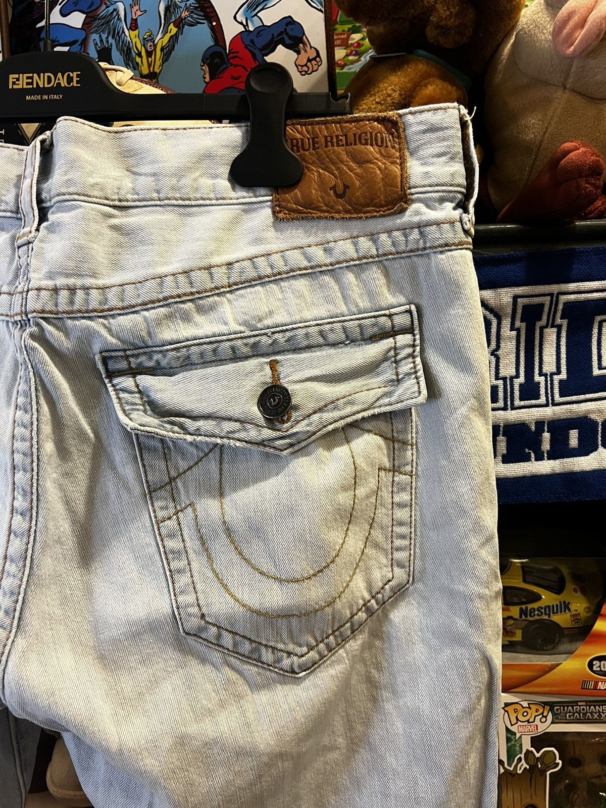 True Religion × Vintage Y2K True Religion Ricky Jorts (Jean Shorts) Size US 38 / EU 54 - 2 Thumbnail