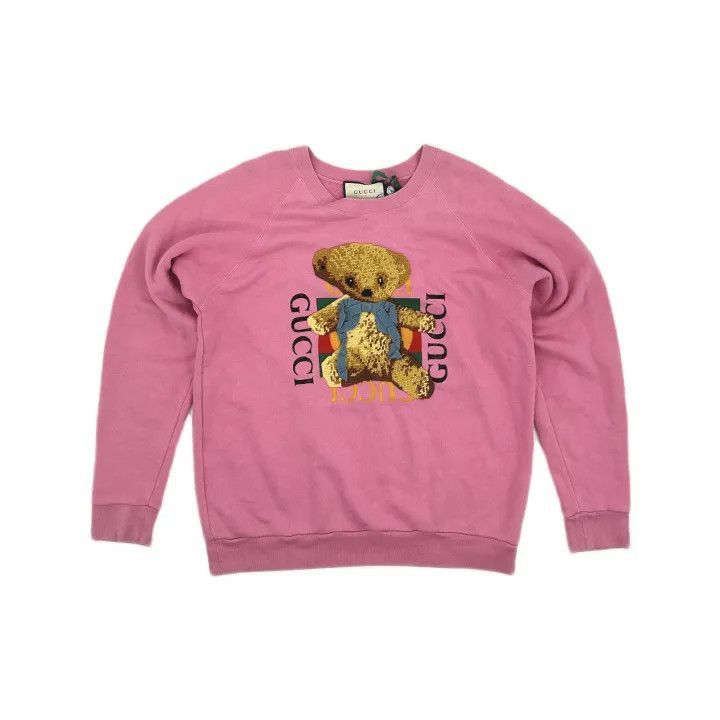 Gucci Gucci Pink Animal Print Long Sleeve Sweatshirt-2507 Size S / US 4 / IT 40 - 8 Thumbnail