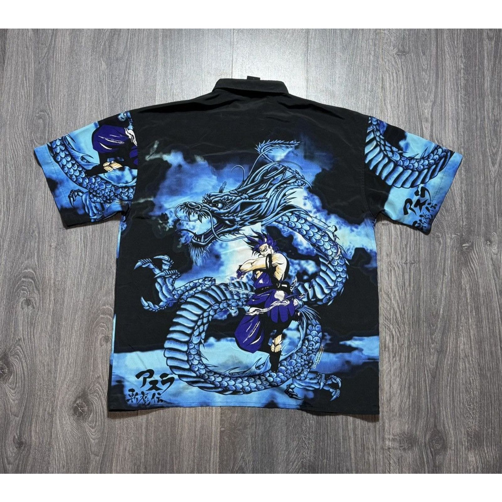 Japanese Brand 90s Vintage Anime Crazy Japanese Style All Over Print Shirt Size US L / EU 52-54 / 3 - 6 Thumbnail