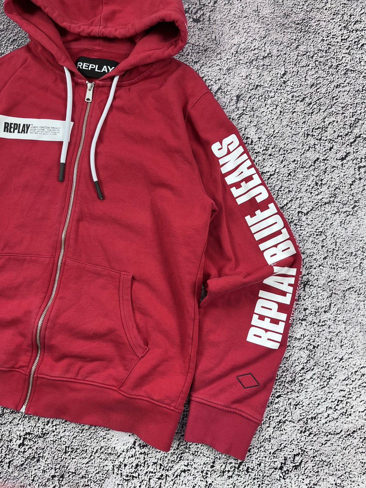 Replay Vintage Y2K Replay multi logo zip up hoodie size L Size US L / EU 52-54 / 3 - 3 Thumbnail
