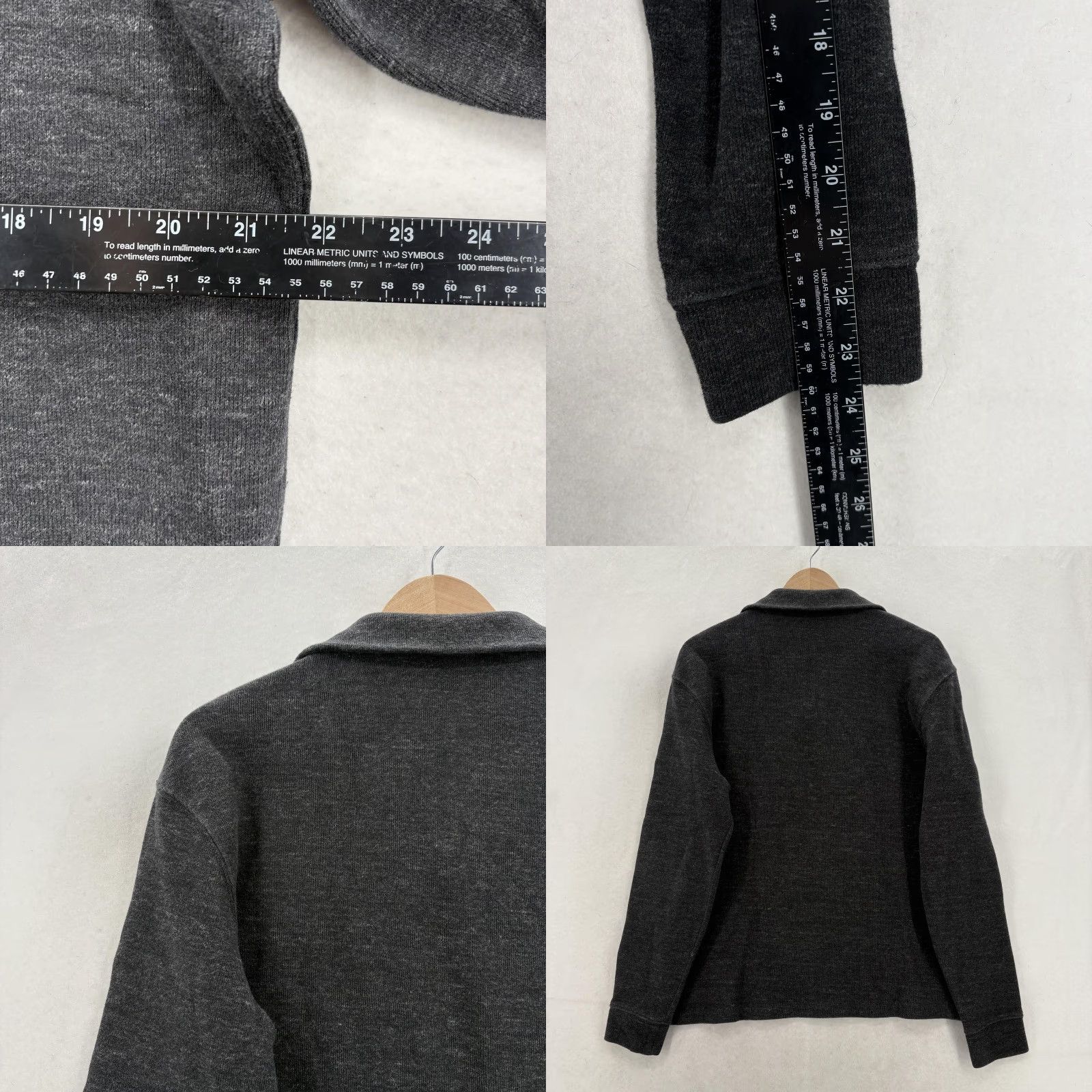 Polo Ralph Lauren Polo Ralph Lauren Sweater Mens Large Gray 1/4 Zip Mock Neck Knit Pullover Pony Size US L / EU 52-54 / 3 - 8 Thumbnail