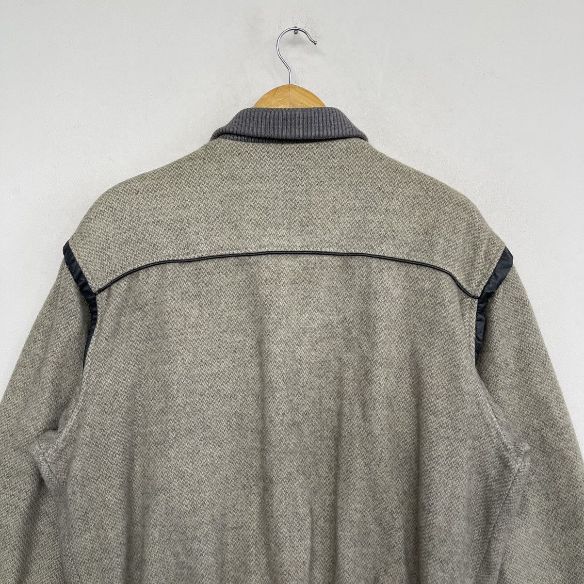 London Fog Vntage London Fog Wool Herringbone Bomber Jacket Size US M / EU 48-50 / 2 - 10 Thumbnail