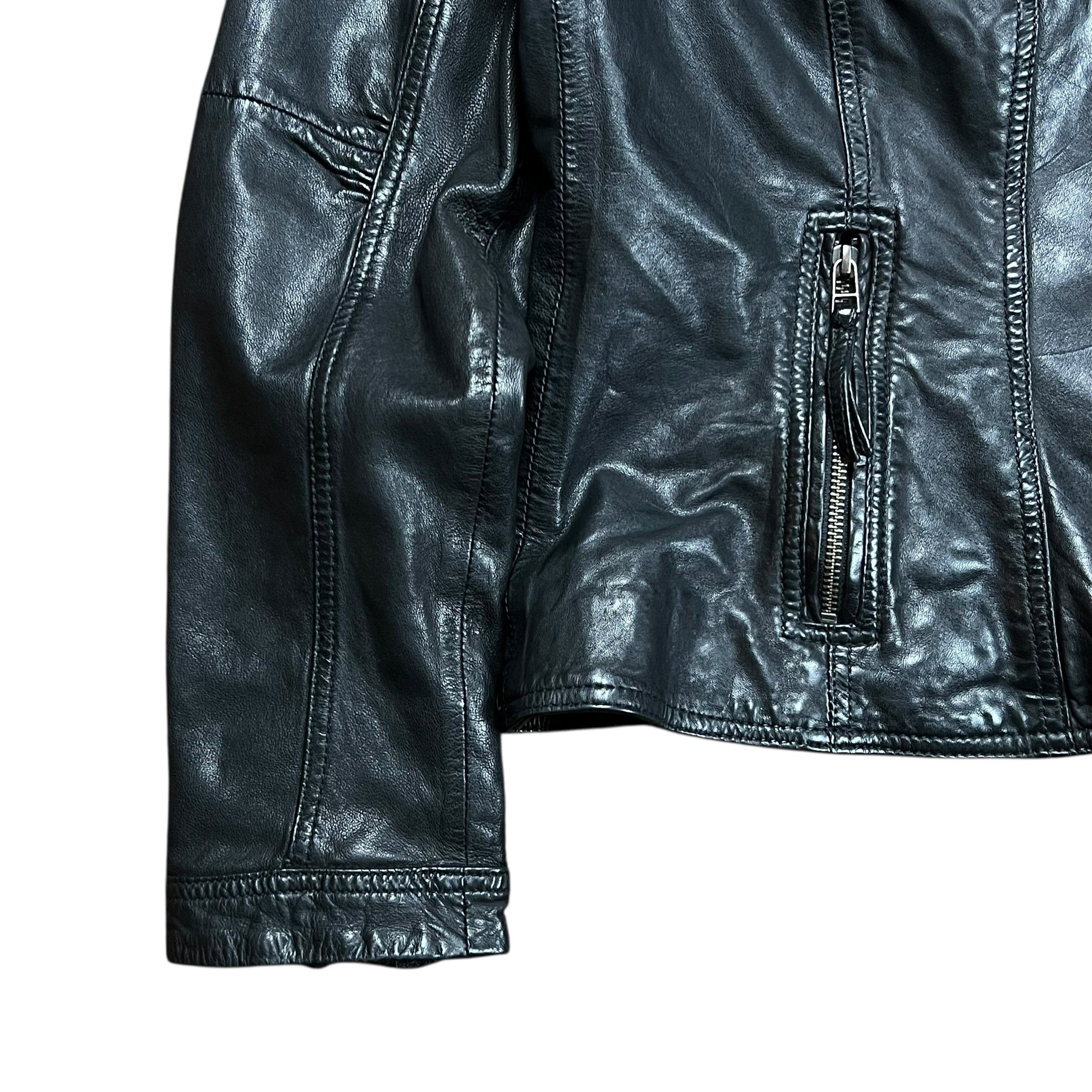 Danier Danier Black Leather Asymmetrical Biker Jacket - XL Size XL / US 12-14 / IT 48-50 - 4 Thumbnail
