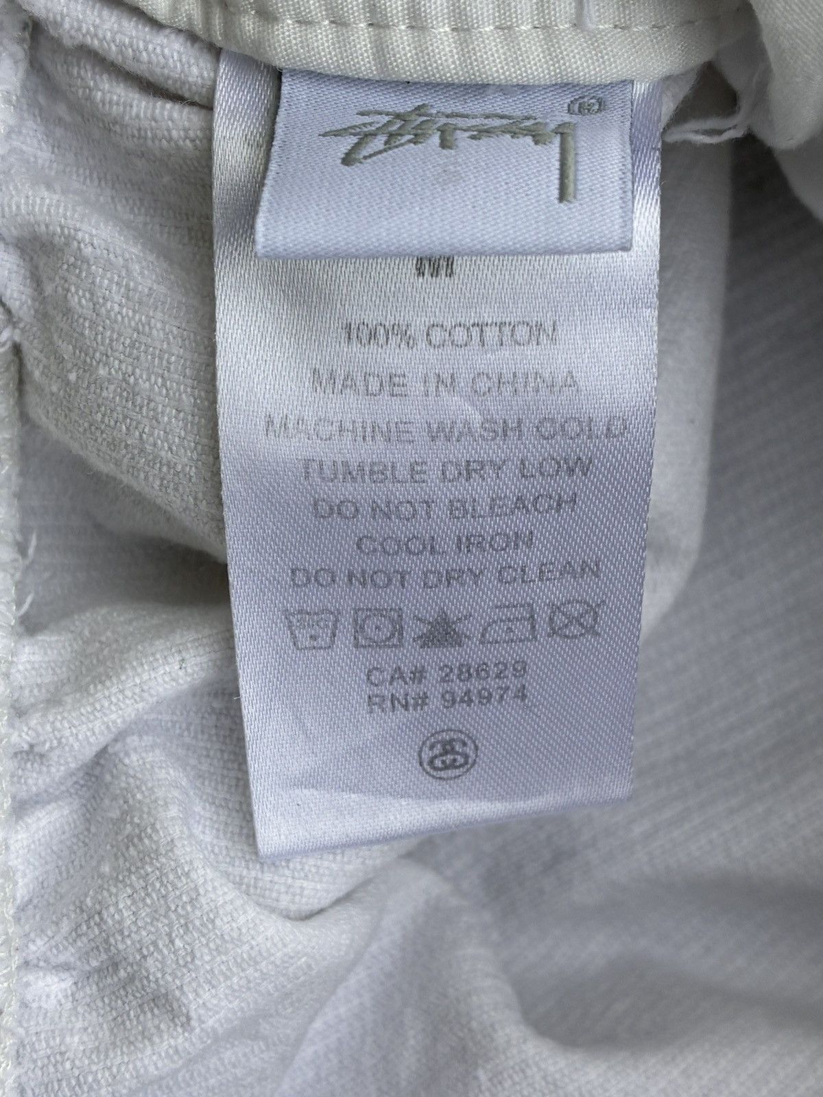 Stussy STUSSY White Corduroy Drawstring Waist Laguna Beach Pant Size US 32 / EU 48 - 8 Thumbnail
