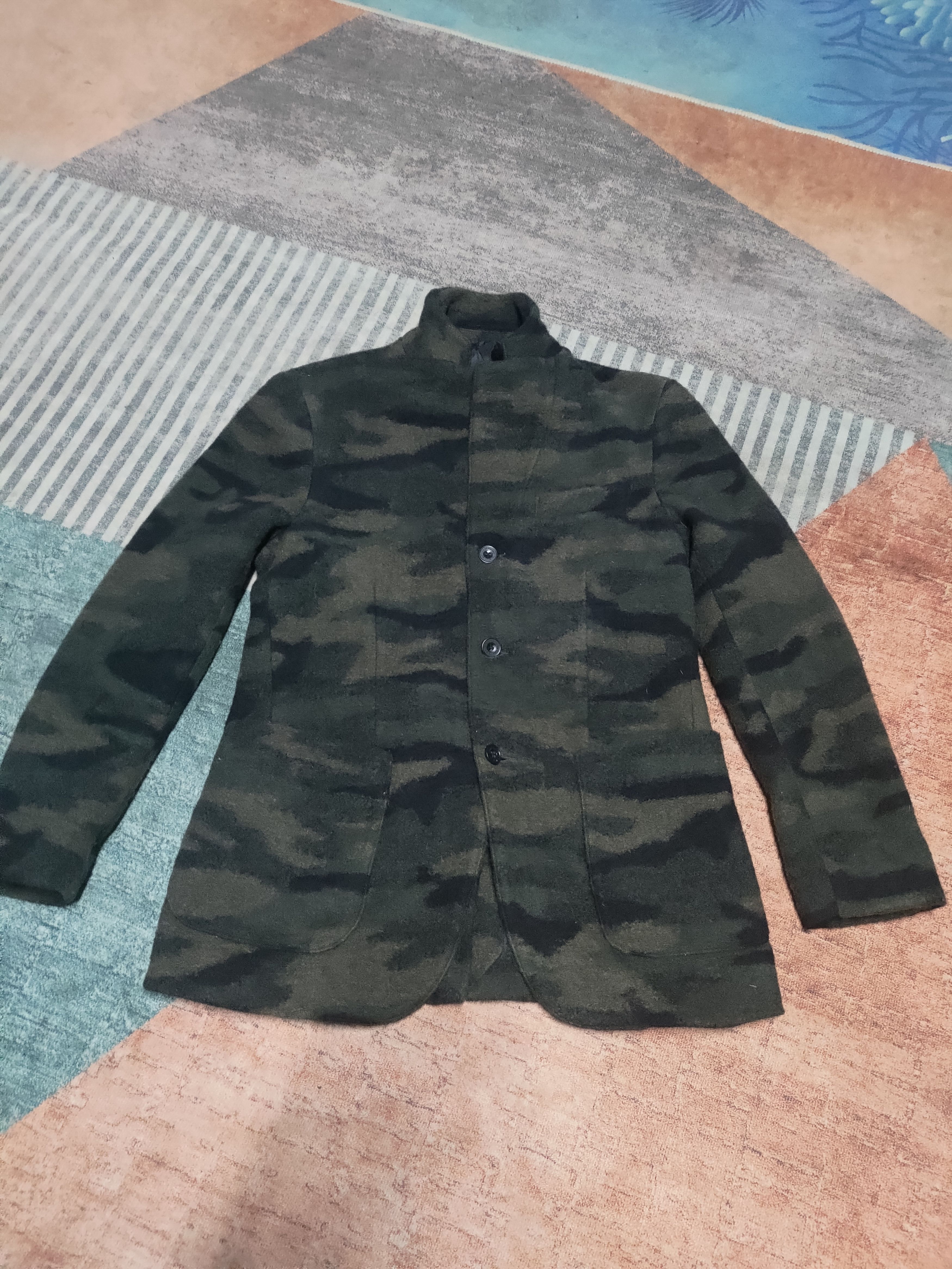BEAMS HEART Coat fur design army