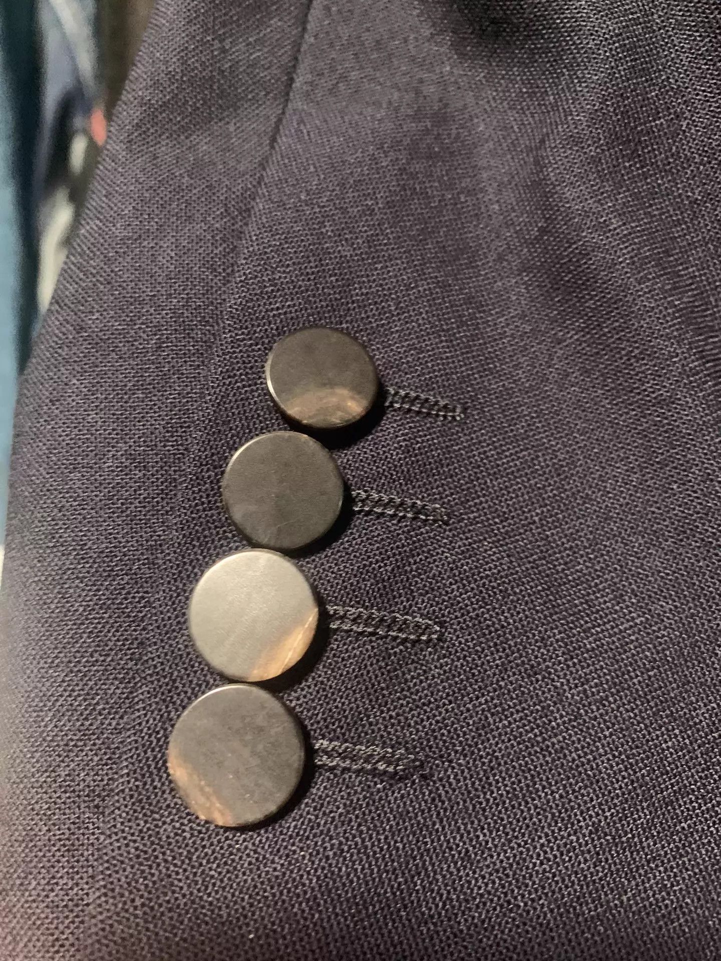 Lanvin Lanvin Navy Wool Blazer 46 Italy Slim Fit Size 46S - 3 Thumbnail