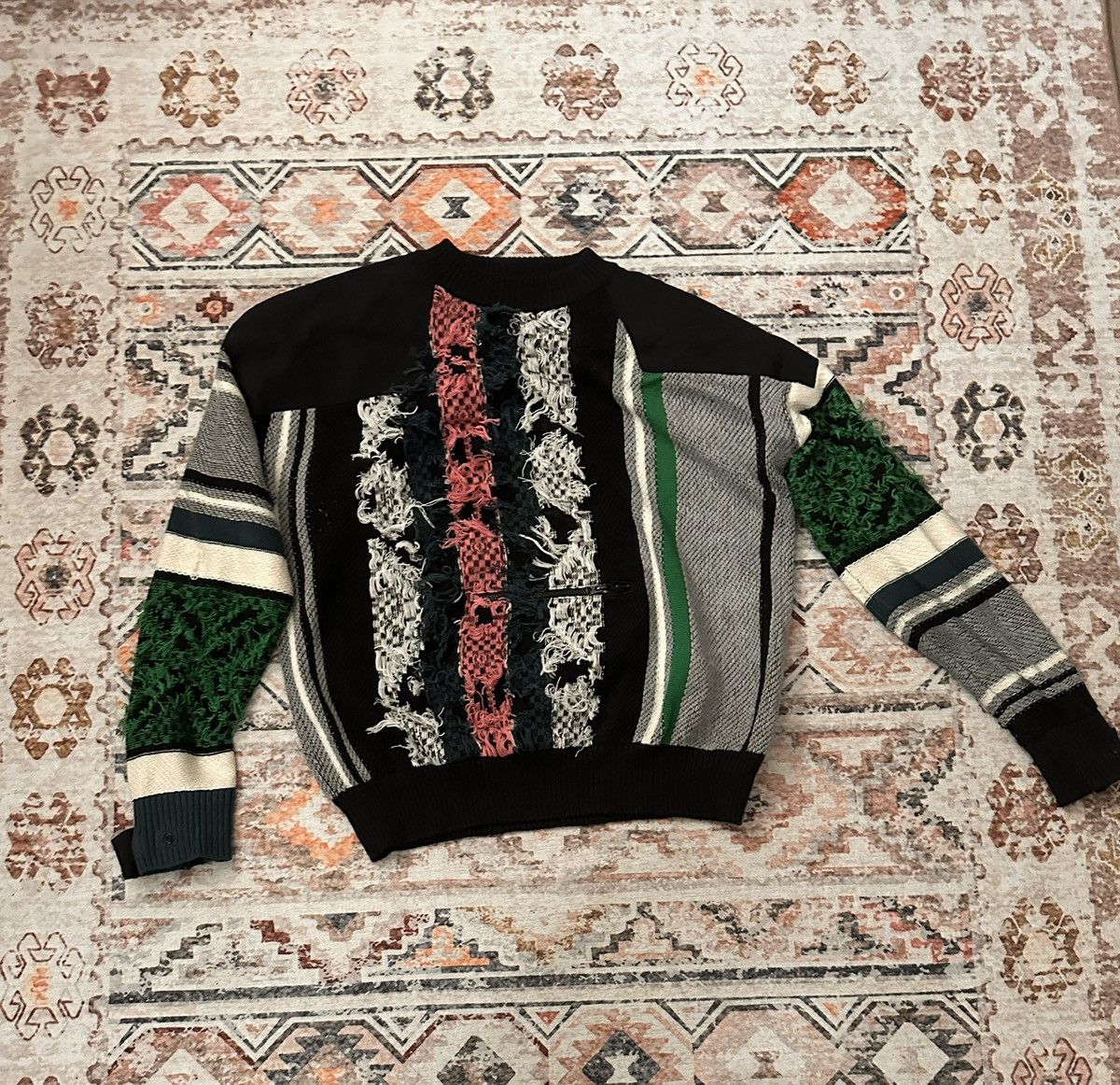 Sacai Sacai Rug Jacquard Knit Sweater Men's Size 3 RARE Size US L / EU 52-54 / 3 - 6 Thumbnail