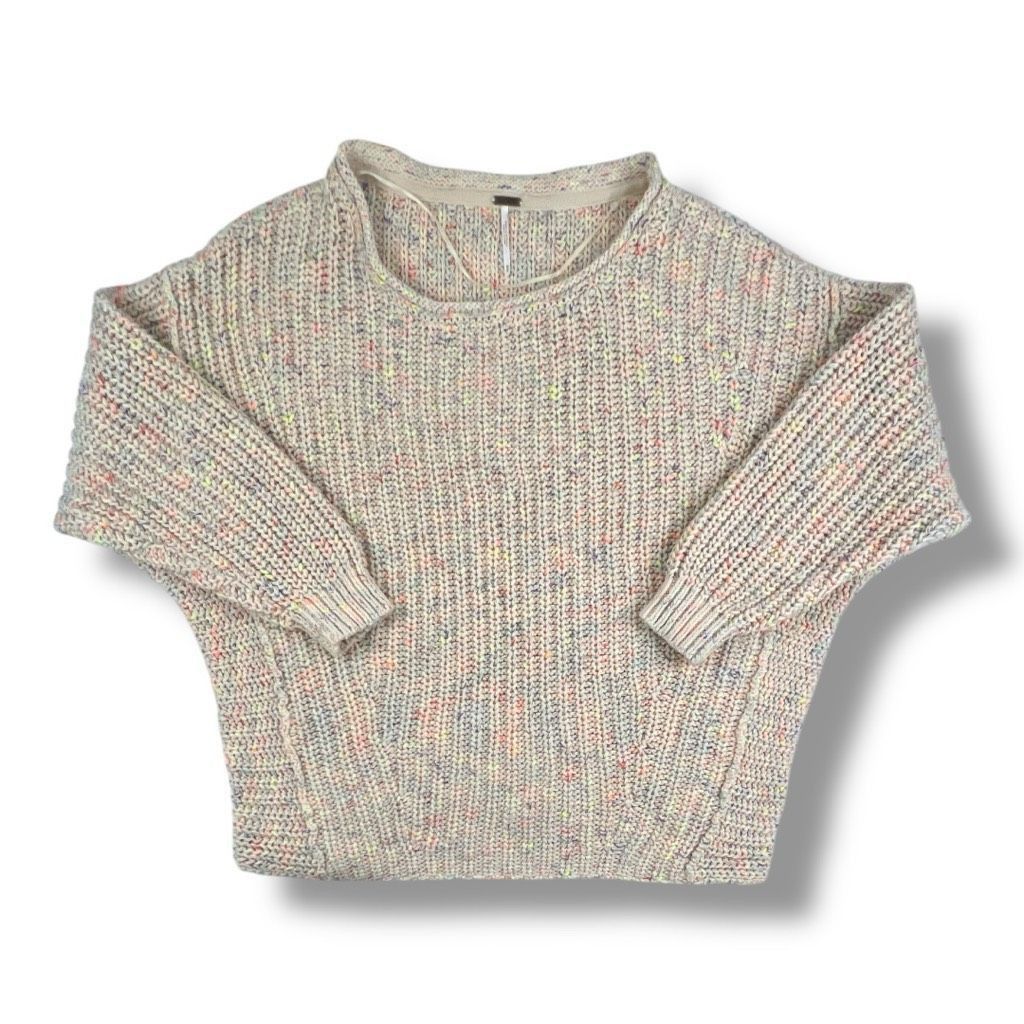 Free People Free People Neon Lights Confetti Oversized Sweater Size Medi Size M / US 6-8 / IT 42-44 - 1 Thumbnail