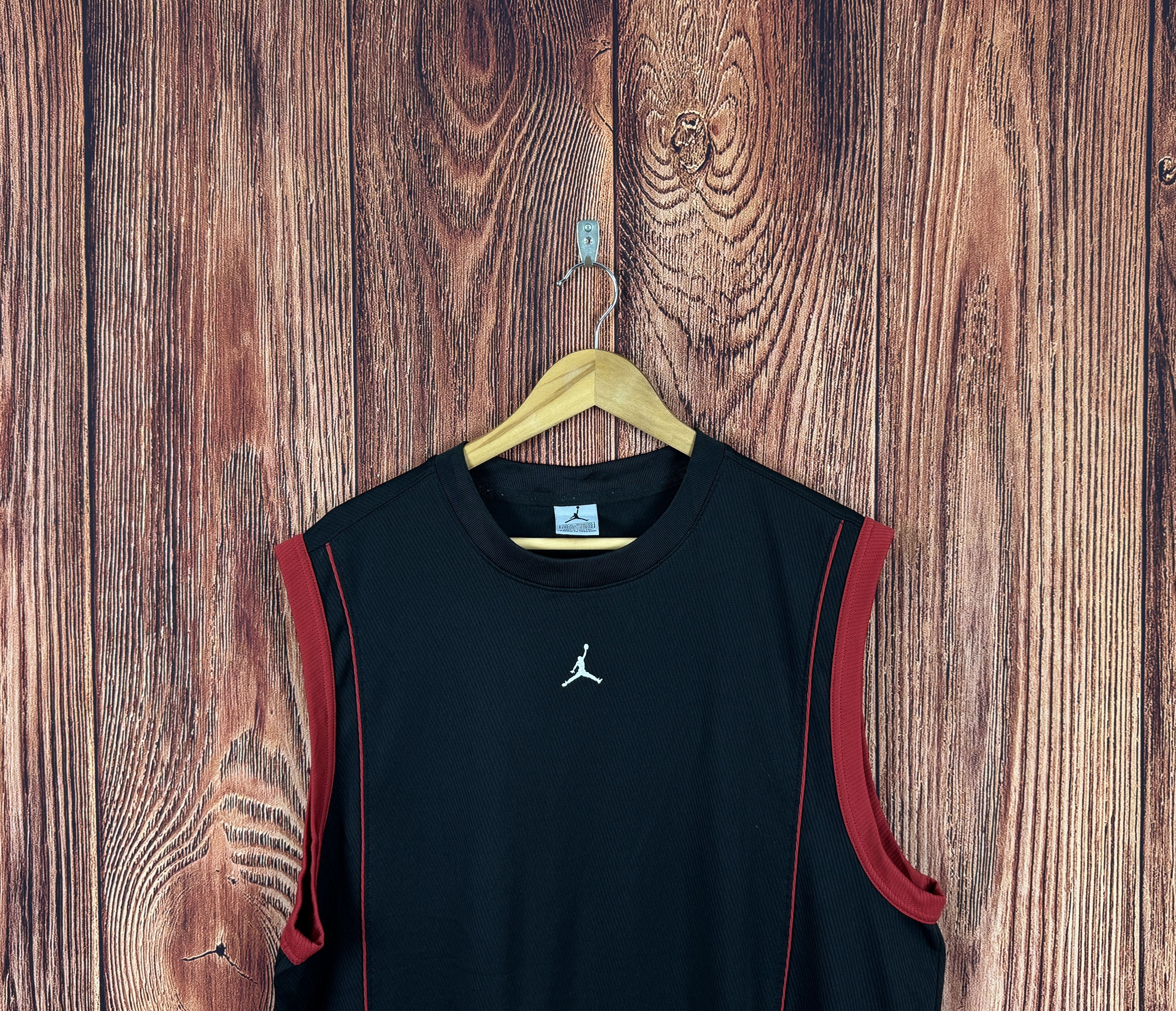 Jordan Brand Vintage JORDAN Basketball Black jersey Size US XL / EU 56 / 4 - 2 Thumbnail