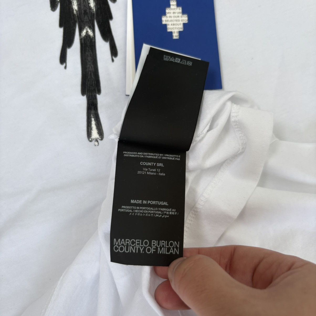 Marcelo Burlon Marcelo Burlon County of Milan Icon Wings basic t-shirt Size US M / EU 48-50 / 2 - 8 Thumbnail