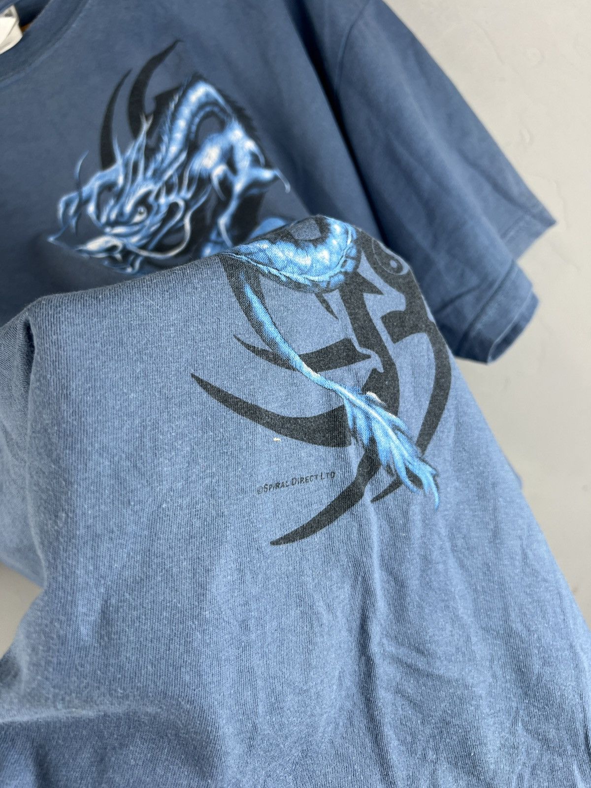 Vintage Vintage Y2K Chinese Dragon Washed Thrashed Gothic Tee XL Size US XL / EU 56 / 4 - 7 Thumbnail