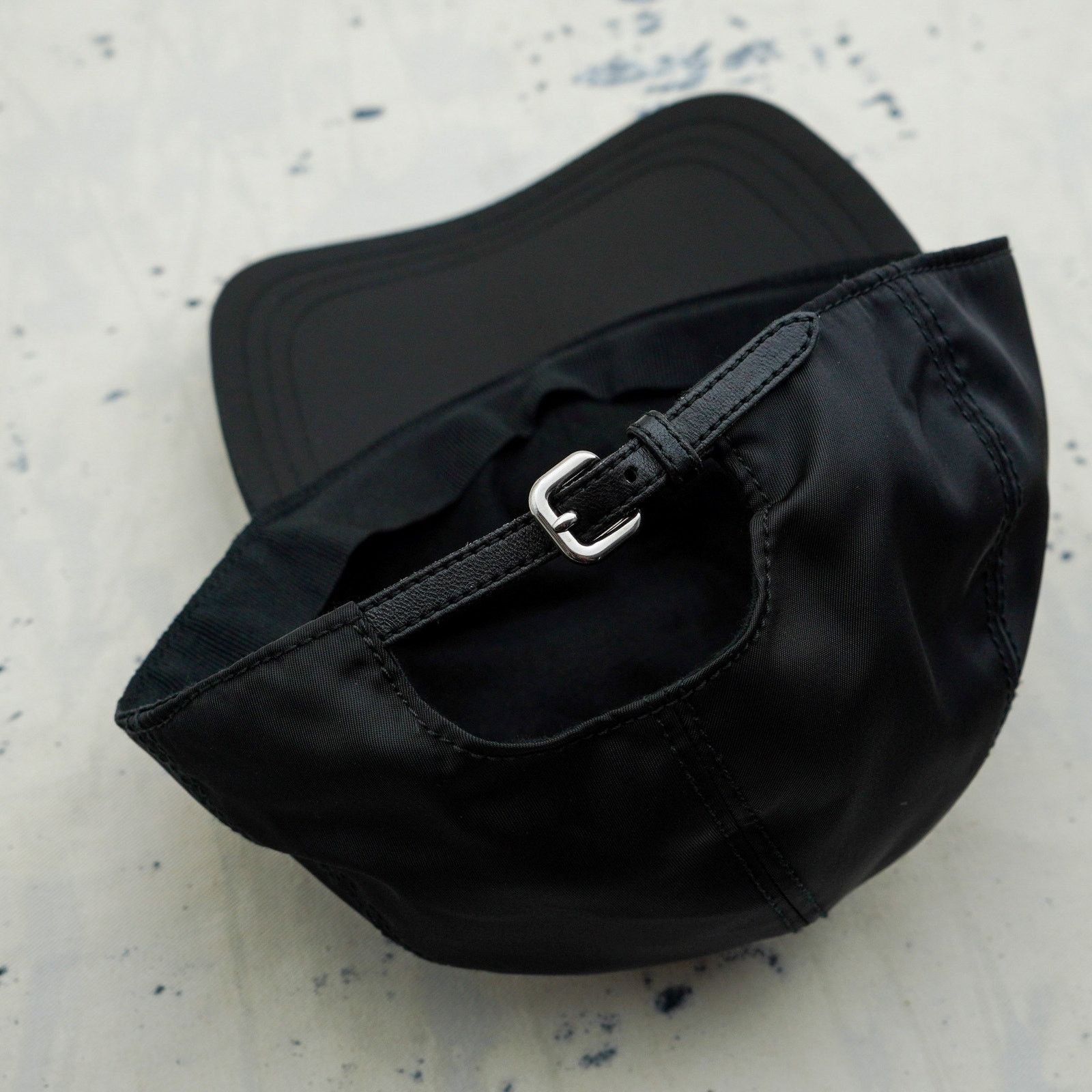 Prada Prada black nylon embroidered logo sport baseball cap hat Size ONE SIZE - 6 Thumbnail