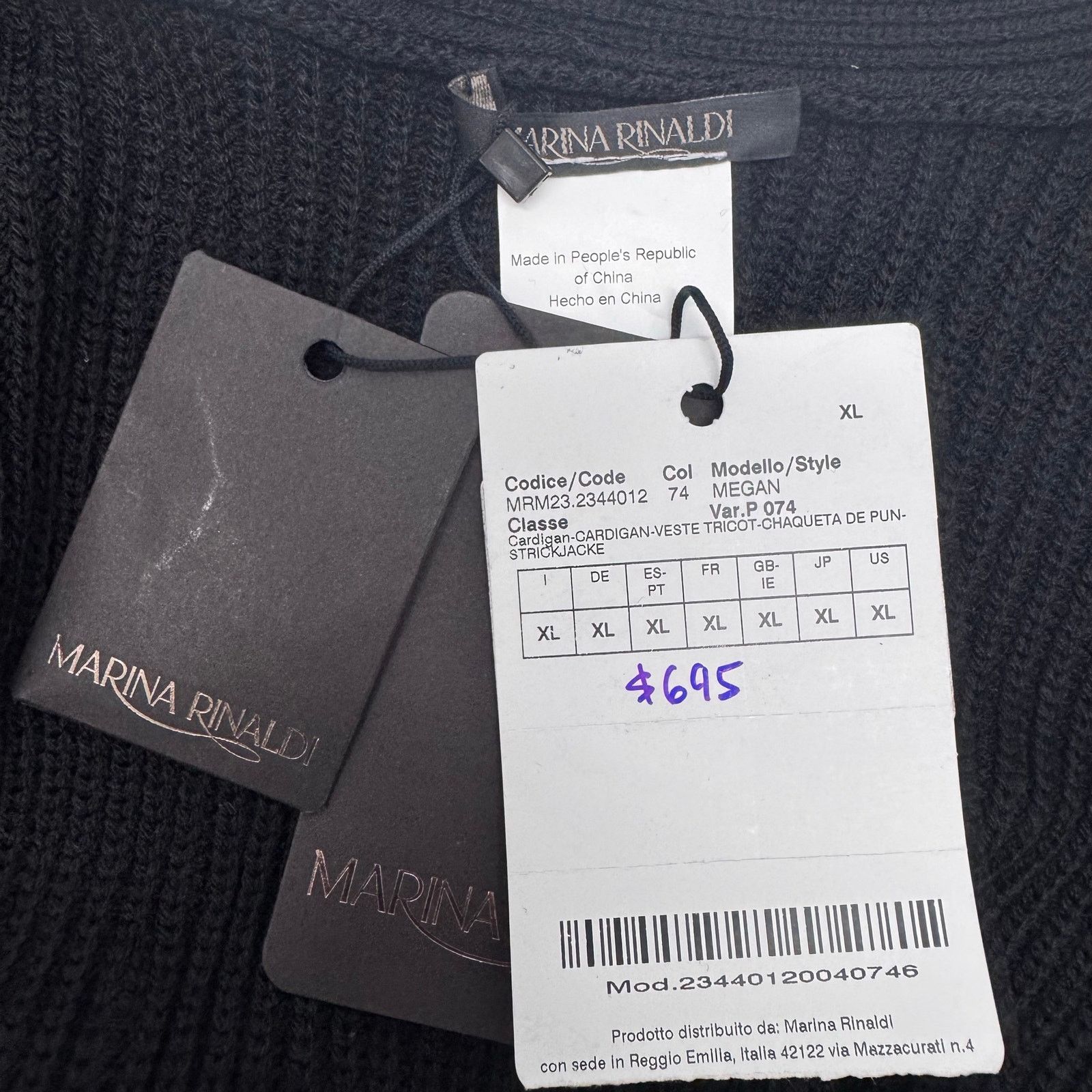 Marina Rinaldi Marina Rinaldi Sequin Embellished V-neck Knit Cardigan 20-22 Size 3XL / US 20-22 - 11 Thumbnail