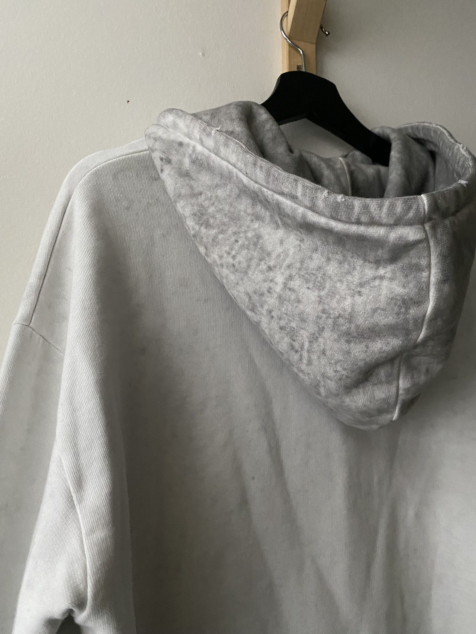 Acne Studios 48/M - Bulky Black Bleached Hoodie Size US M / EU 48-50 / 2 - 15 Thumbnail