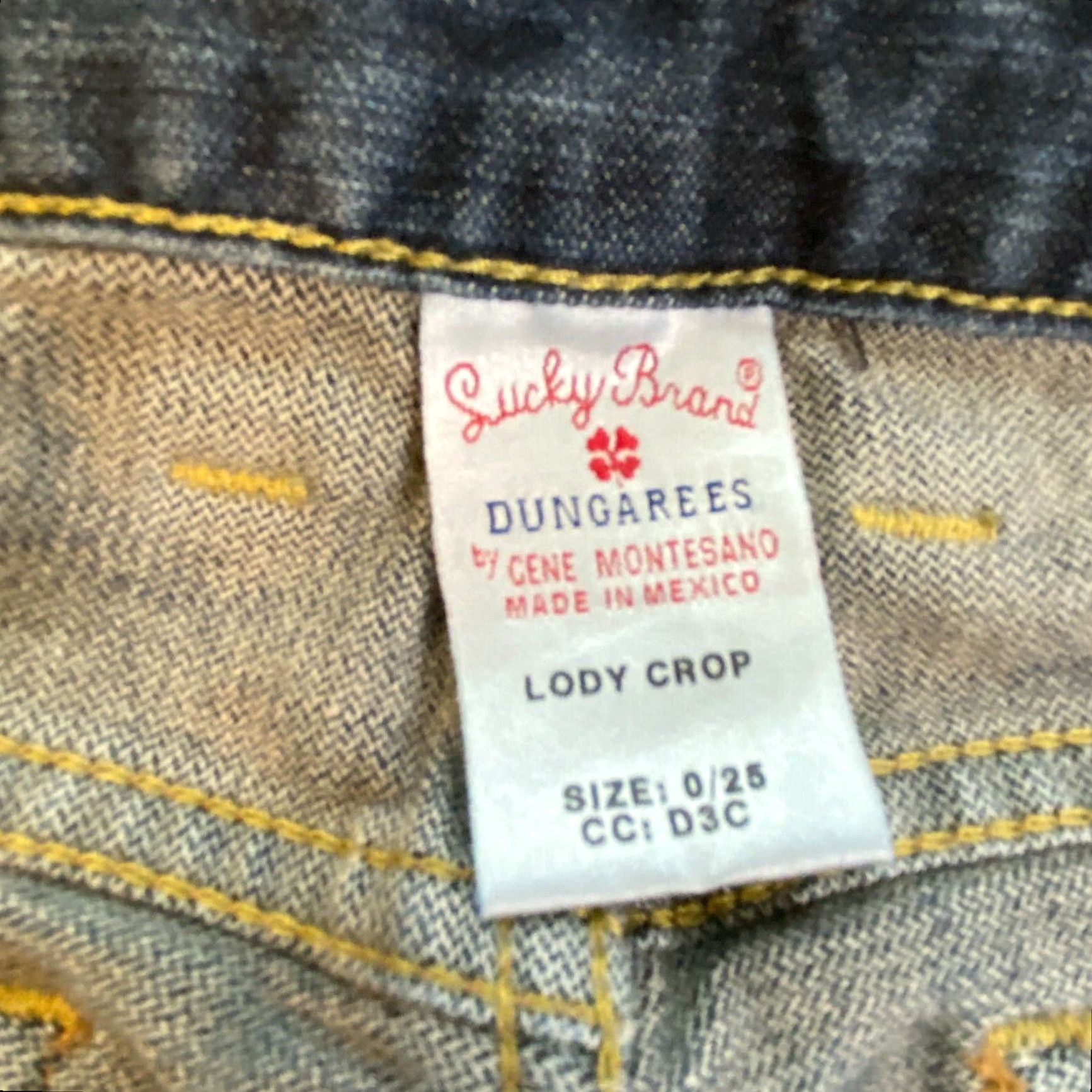 Lucky Brand Lucky Brand Women's Cropped Dark Blue Jeans 0/25 Size 25" / US 0 / IT 36 - 4 Thumbnail
