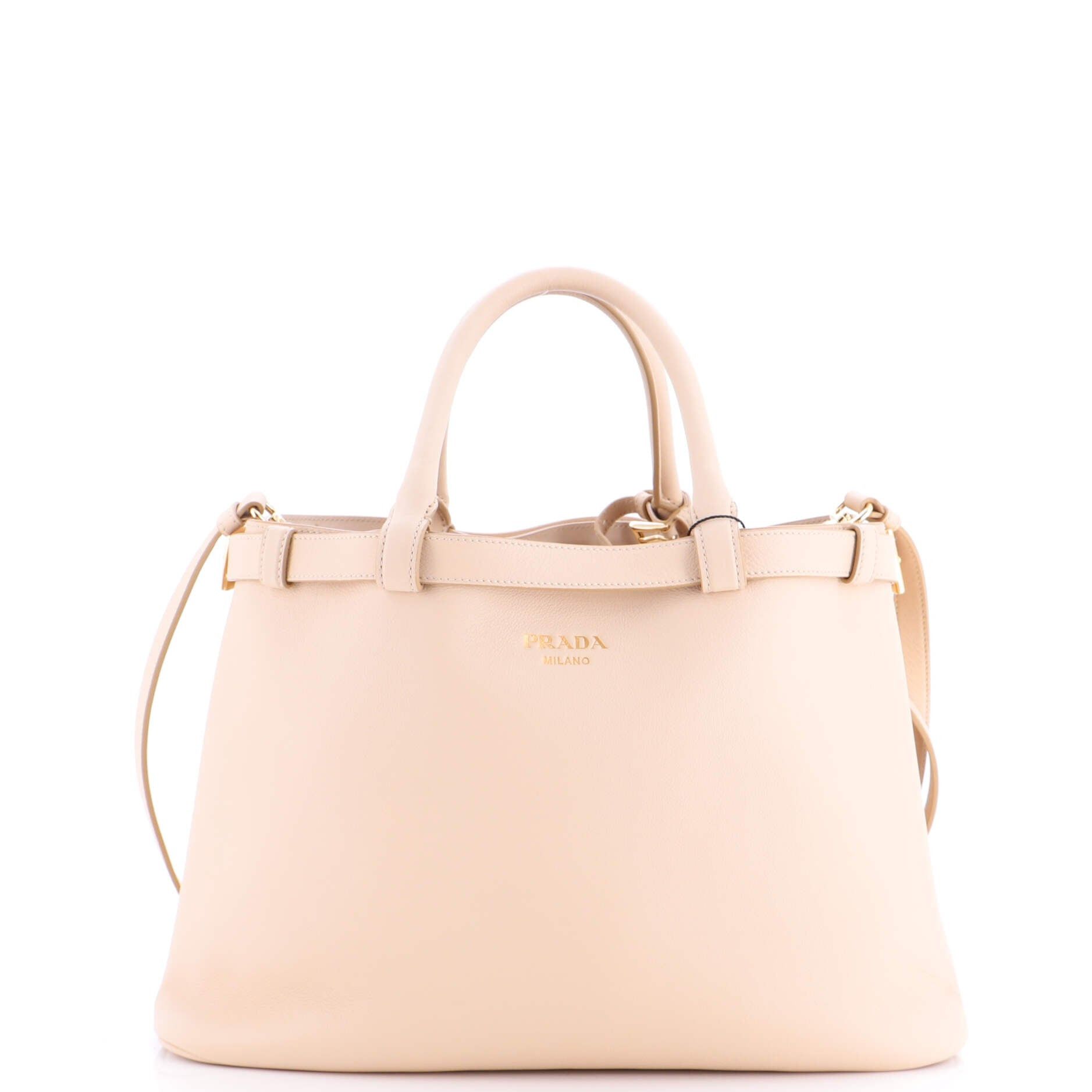 Prada Double Buckle Belt Tote Bag Size ONE SIZE - 1 Thumbnail
