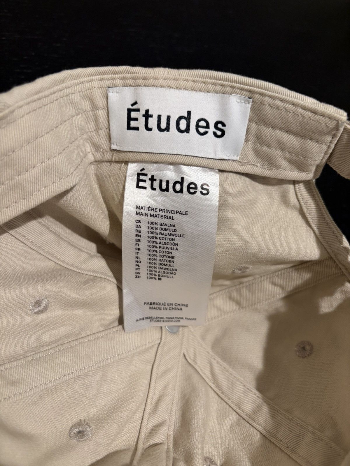 Etudes Adjustable Baseball Cap Size ONE SIZE - 4 Thumbnail