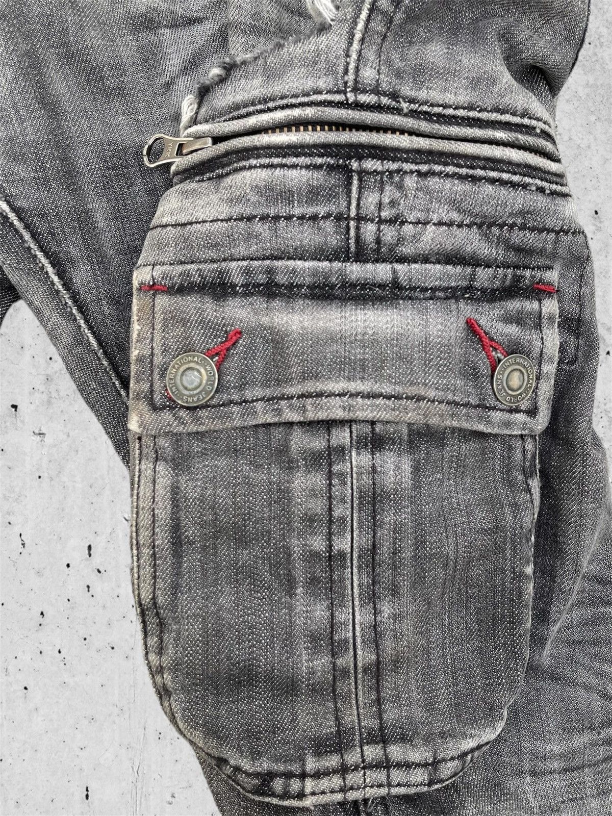 Designer × Jean 🔥 Difrrence Rupert Rusty Distressed Denim W35🔥 Size US 35 - 8 Thumbnail
