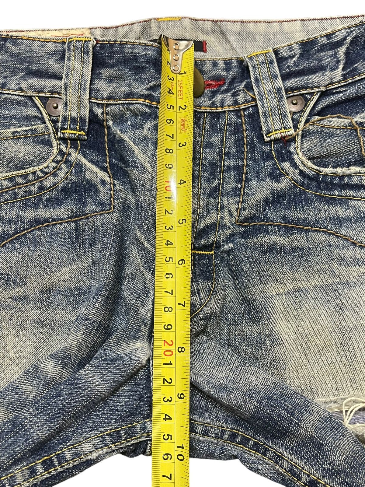 If Six Was Nine Vintage Japanese Brand Faded Thunder Wash Style Loose Jeans Size US 32 / EU 48 - 16 Thumbnail