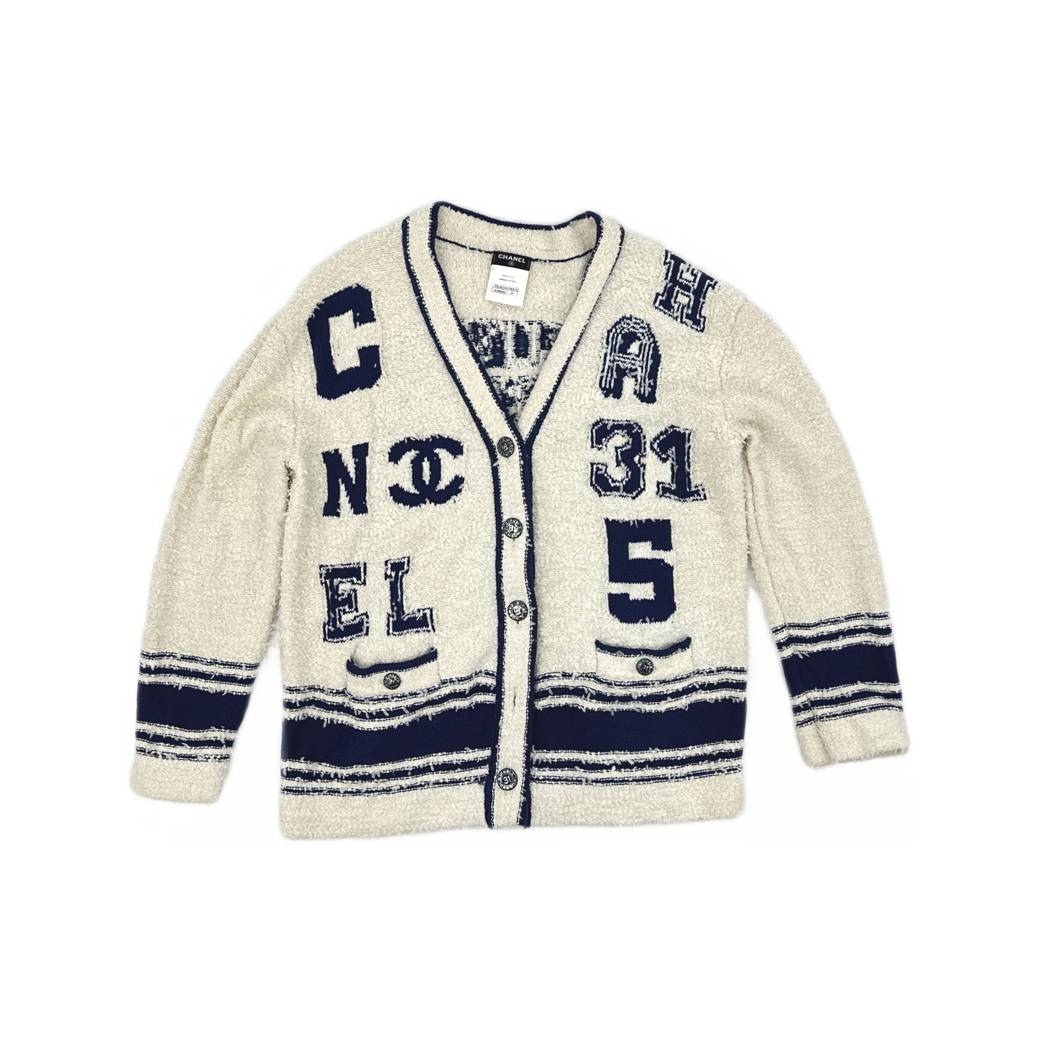Chanel Chanel Graphic Knit Cardigan Size 36 Size XS / US 0-2 / IT 36-38 - 1 Thumbnail