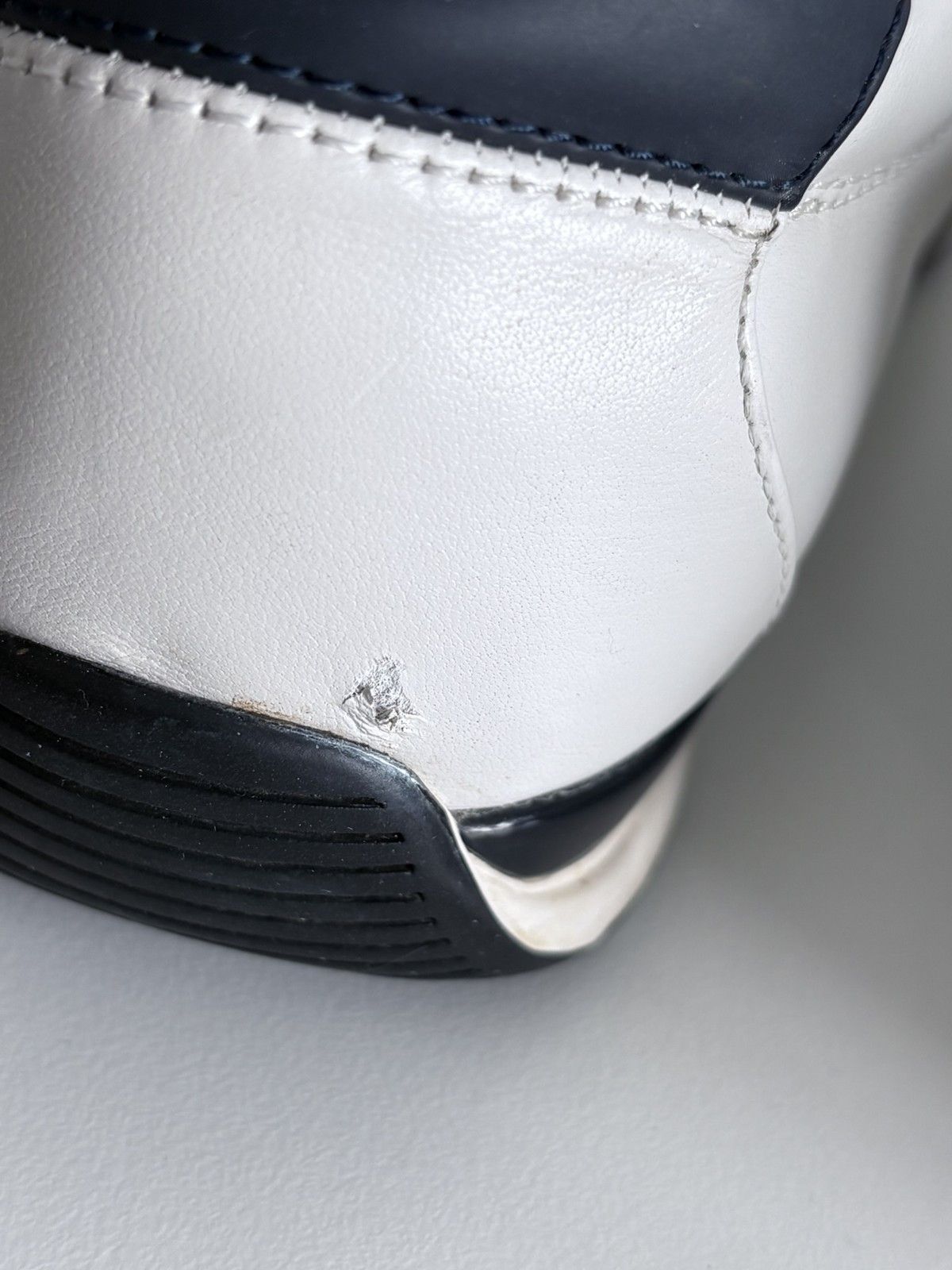 Hugo Boss Boss white leather casual sneakers elegant men's size 41 Size US 8.5 / EU 41-42 - 6 Thumbnail