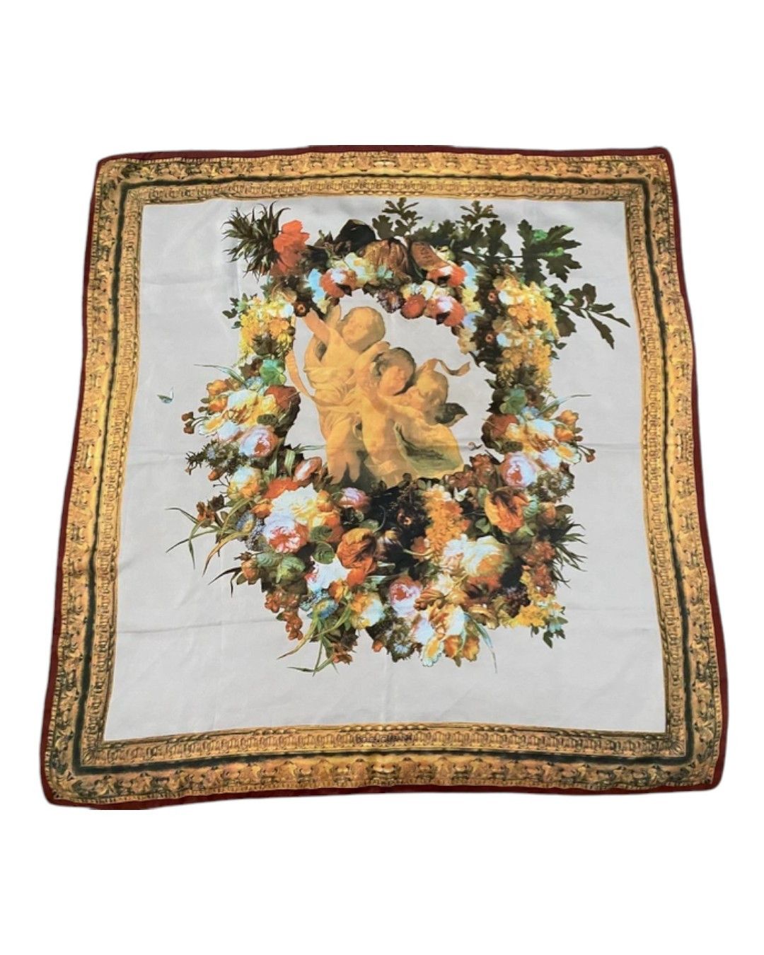 Dolce & Gabbana PRINTED CUPIDS SILK SCARF Size ONE SIZE - 1 Thumbnail