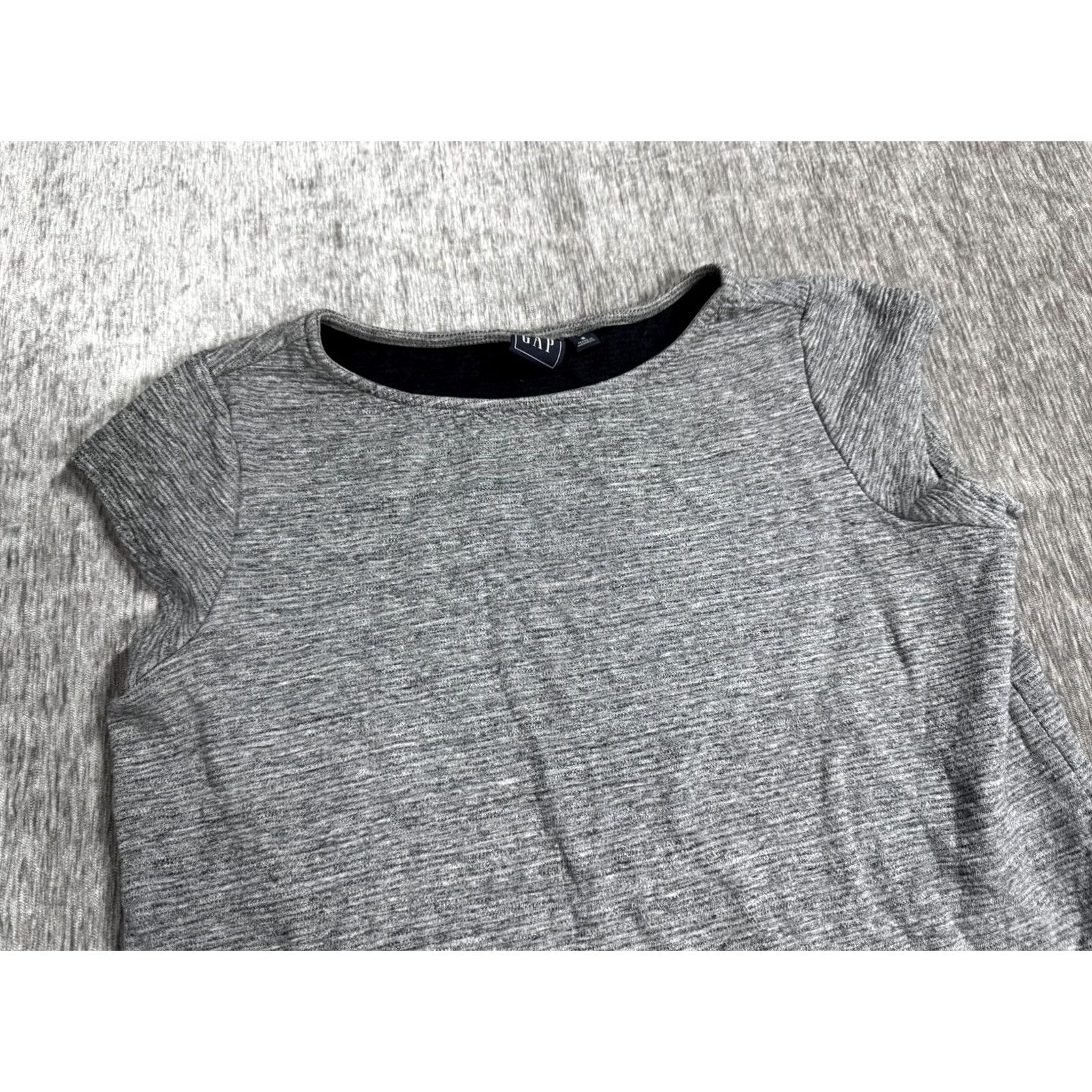 Gap GAP Dress Womens Small Gray T-Shirt Short Sleeve Cotton Jersey Knit Casual Work Size S / US 4 / IT 40 - 2 Thumbnail