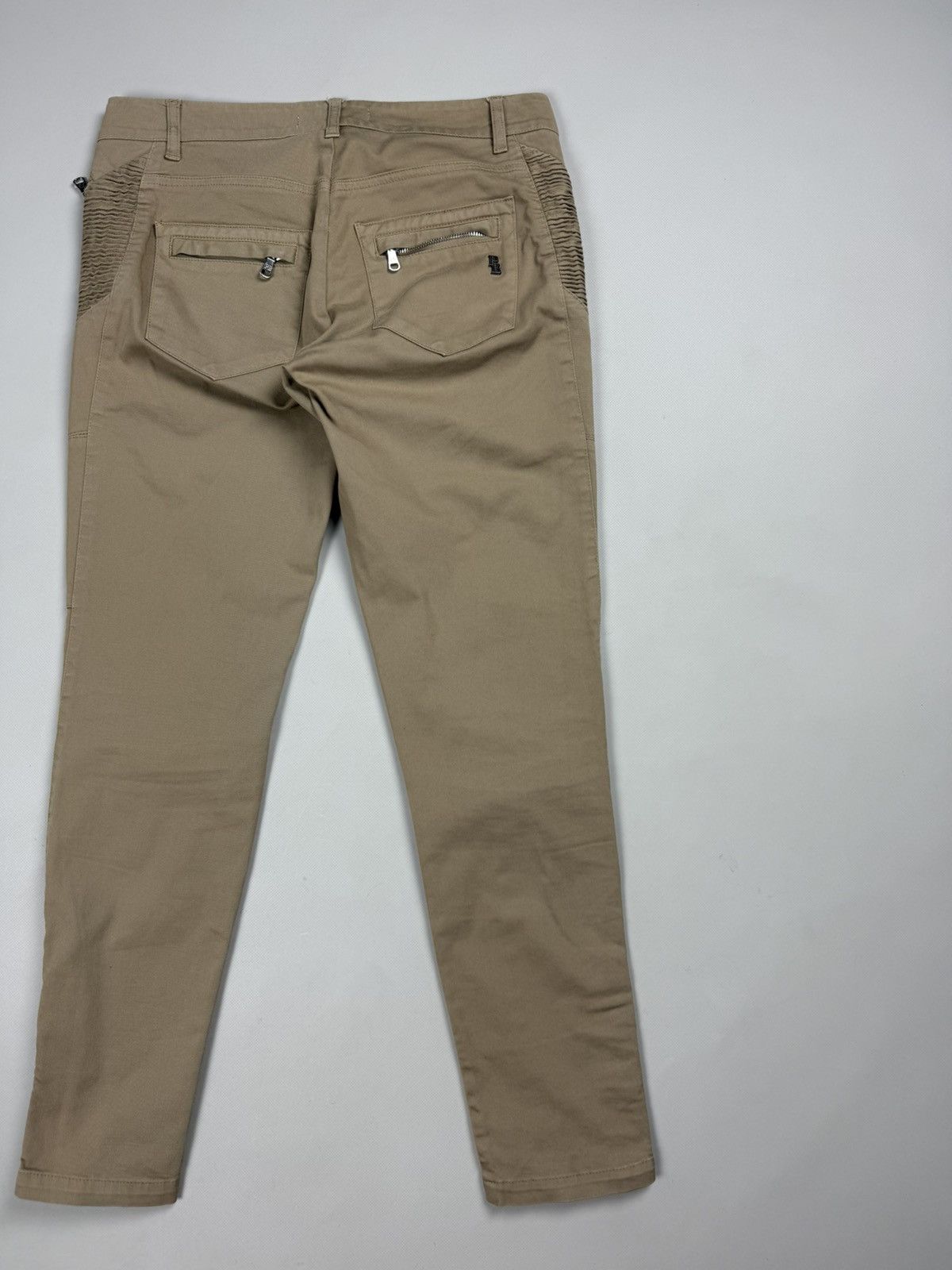 Pierre Balmain Pierre Balmain Ladies Ankle Zip Biker Chino Pants Trousers Size 28" / US 6 / IT 42 - 18 Thumbnail