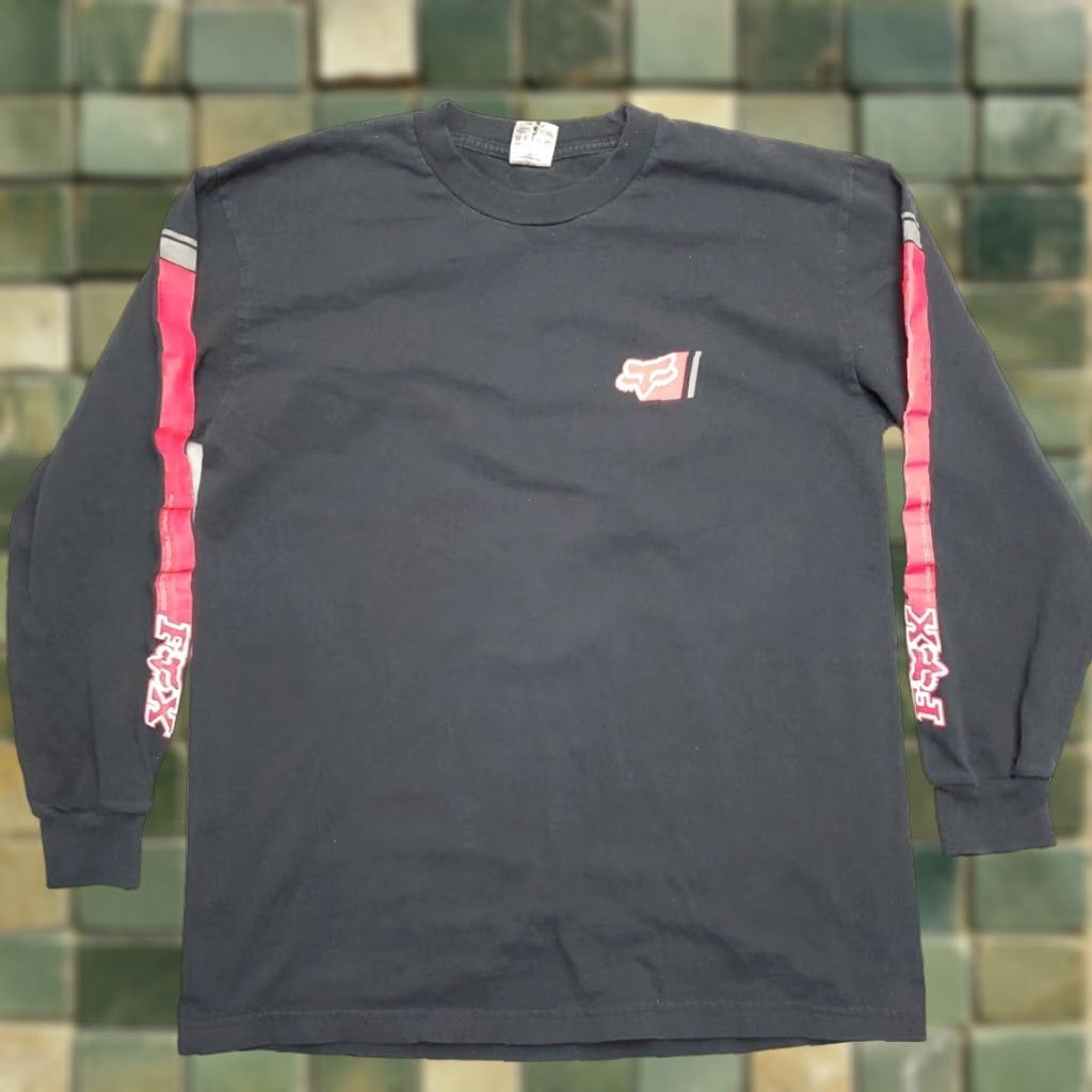 Vintage VINTAGE Fox Racing Shirt Mens L Black Red Moto BMX Dirt Bike Y2K TEE Size US L / EU 52-54 / 3 - 1 Thumbnail