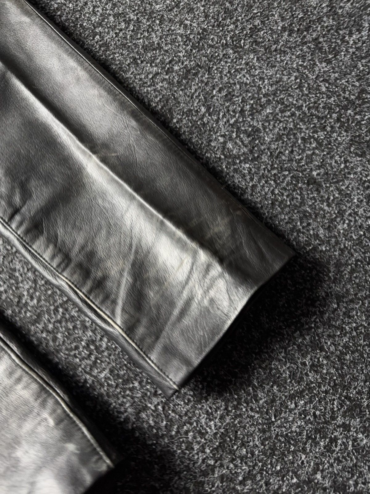 Leather Y2K Vintage Leather Pants Opium Style Alt Biker USA Rare Size US 28 / EU 44 - 4 Thumbnail
