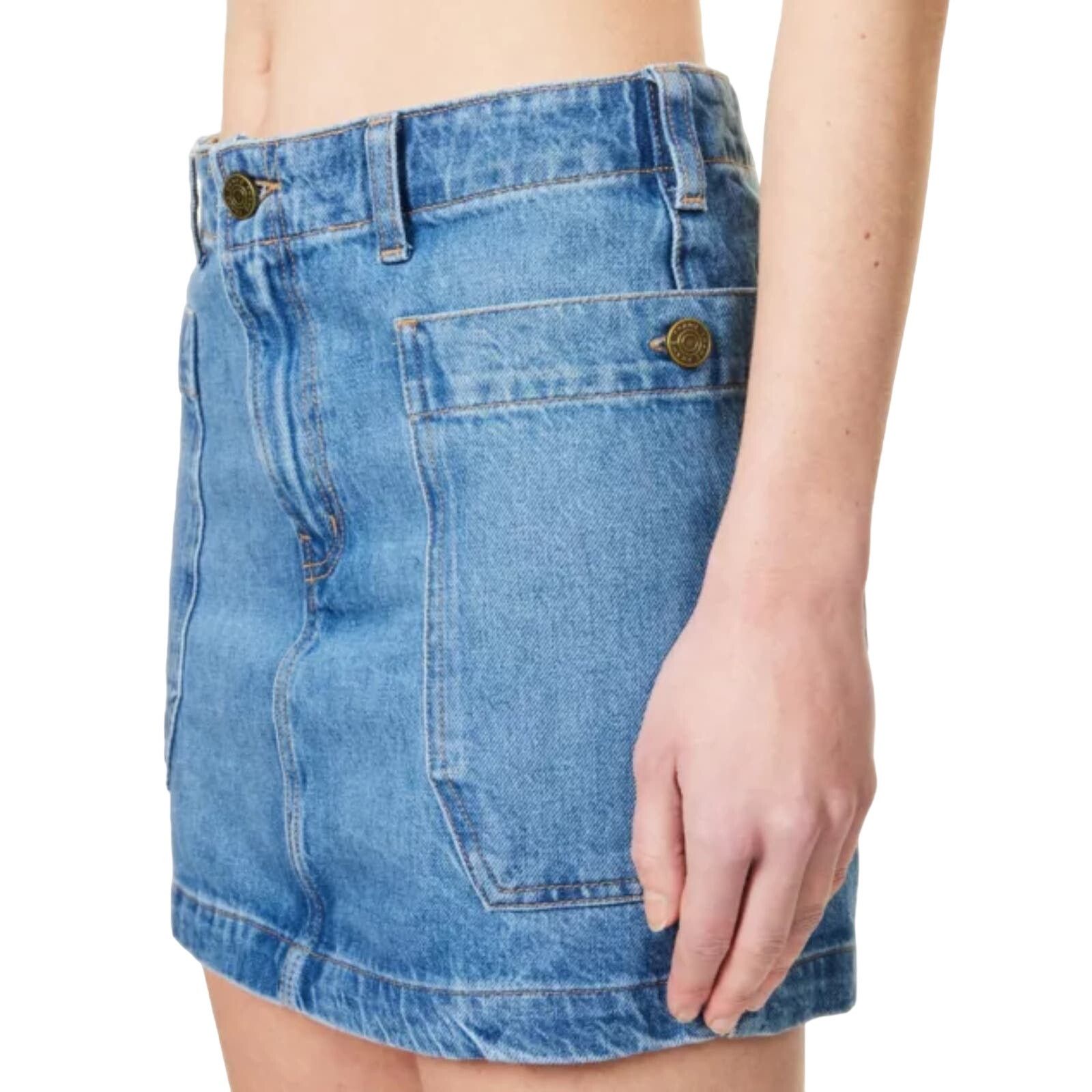 Frame FRAME | Spring 2024 Release | Sonata Jean Skirt - Size 26 Size 26" / US 2 / IT 38 - 4 Thumbnail