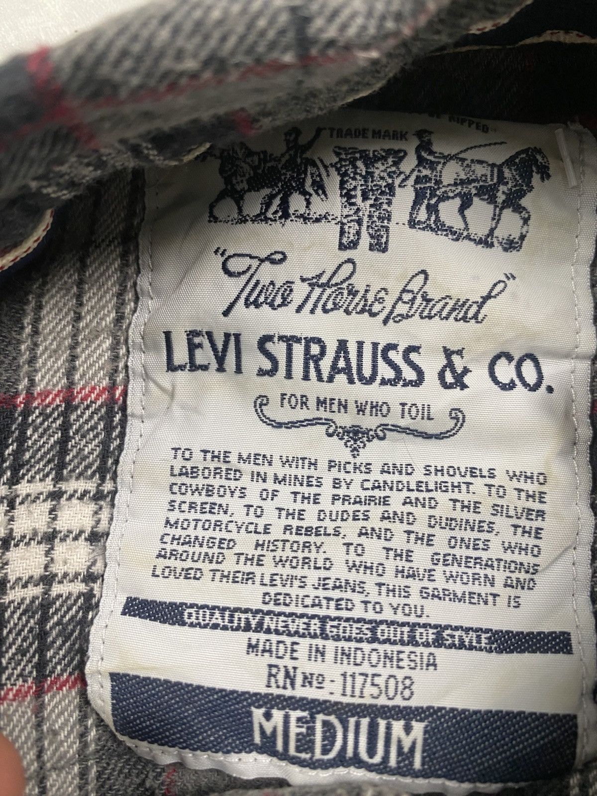 Levi's Vintage Clothing Vintage Levis Plaid Snap Button Shirts Size US M / EU 48-50 / 2 - 4 Thumbnail