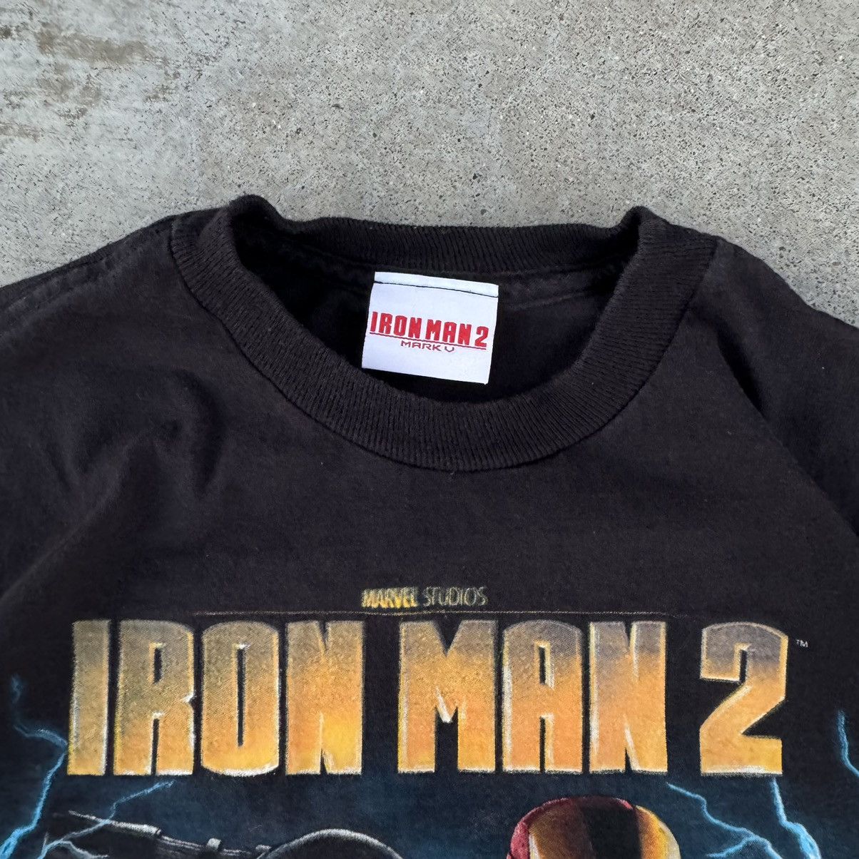 Band Tees × JNCO × Stussy Vintage Y2K 2010 Black AC/DC Ironman 2 Movie Promo Tee Small Size US S / EU 44-46 / 1 - 5 Thumbnail