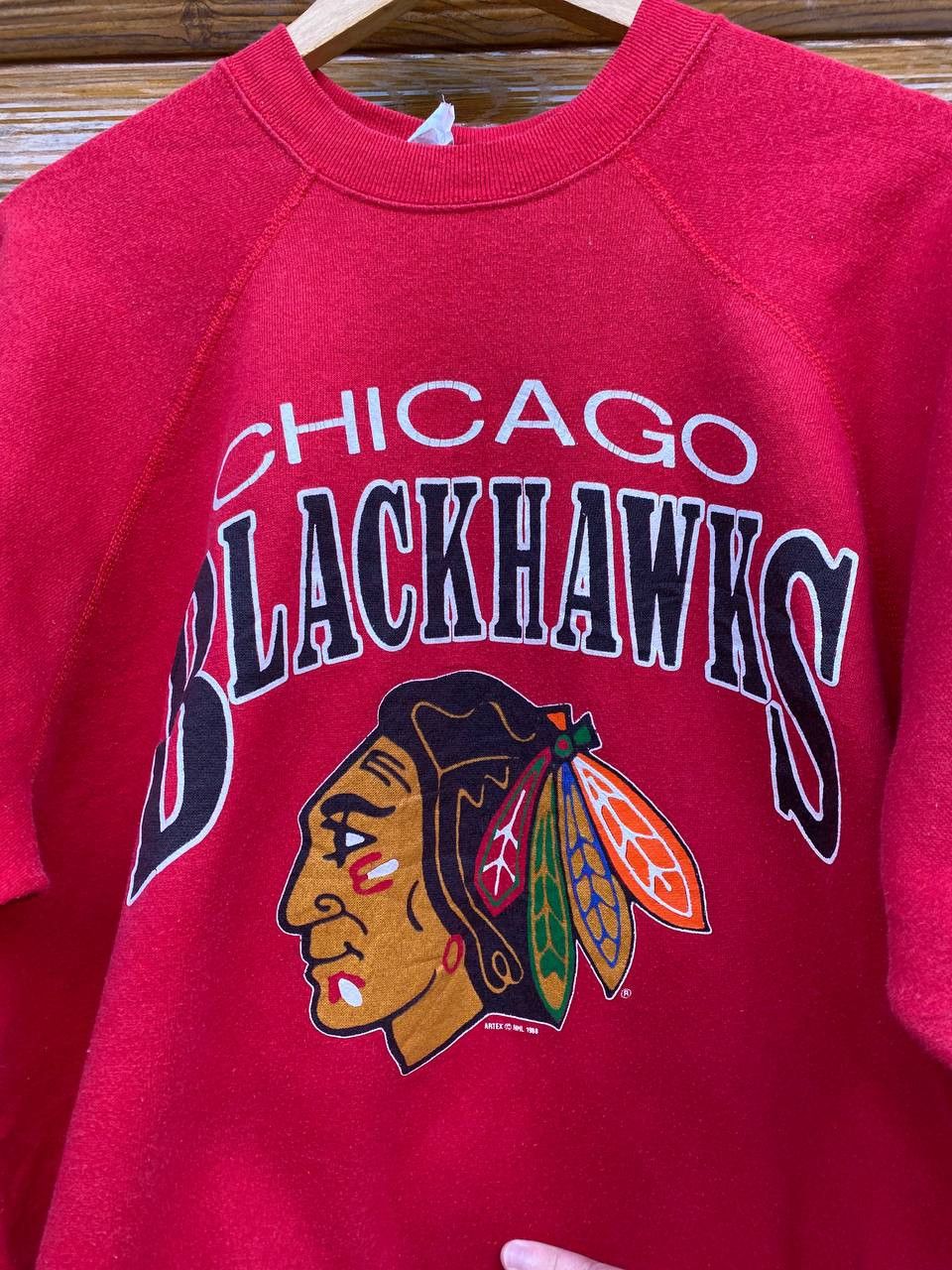 NHL Vintage 1988 Chicago Blackhawks NHL Sweatshirt Size US XL / EU 56 / 4 - 4 Thumbnail