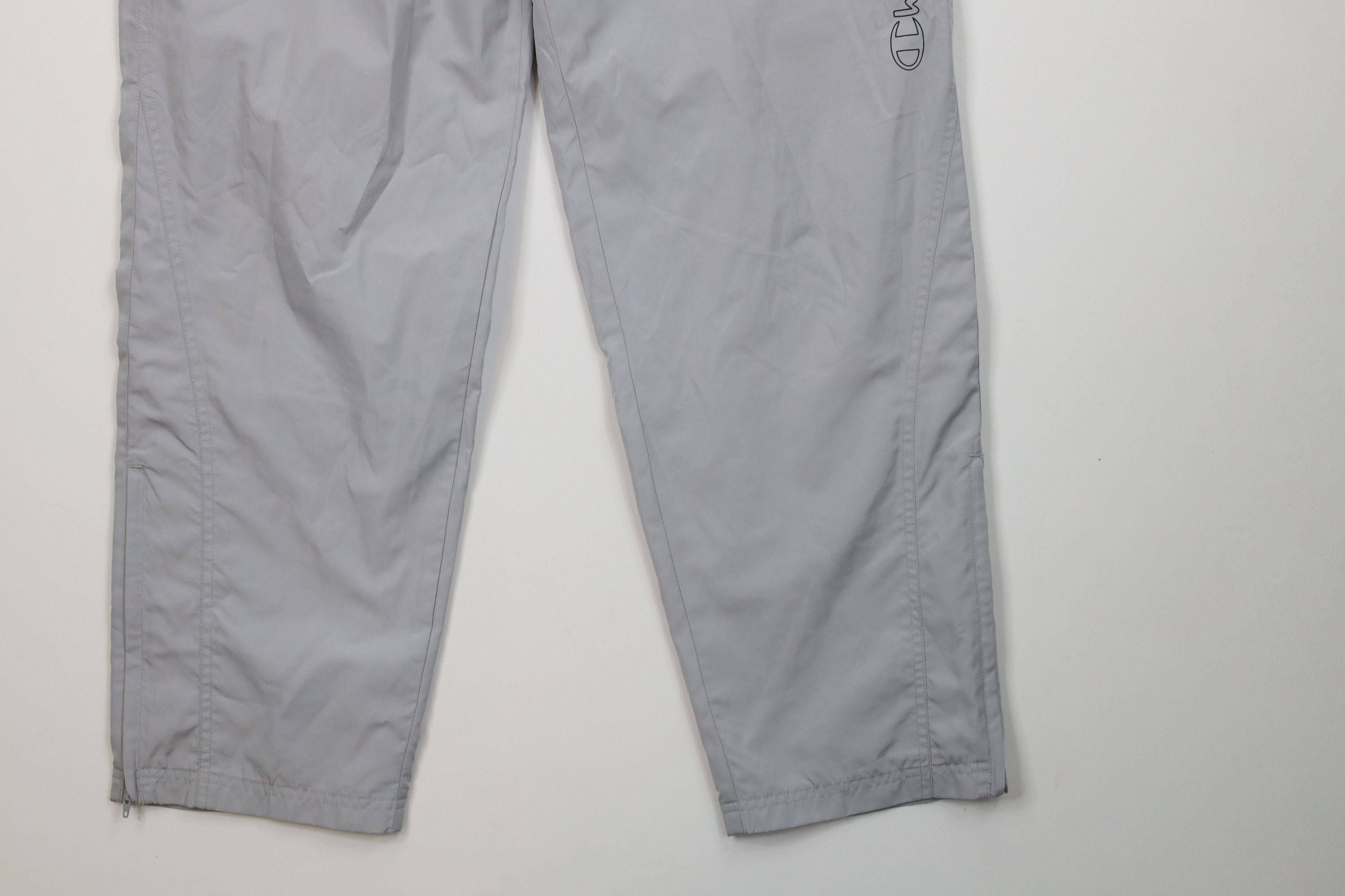 Champion Vintage 90s Champion Spell Out Lined Windbreaker Pants Gray Size US 32 / EU 48 - 4 Thumbnail