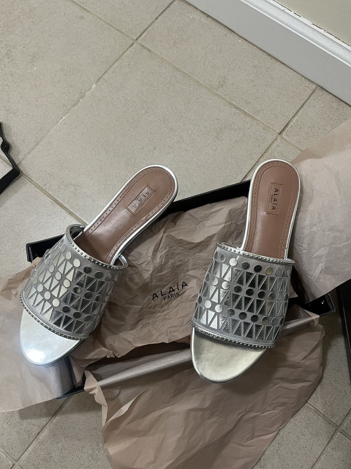 Alaia Alaia Sandals Sz 39.5/9.5us Size US 9.5 / IT 39.5 - 11 Thumbnail