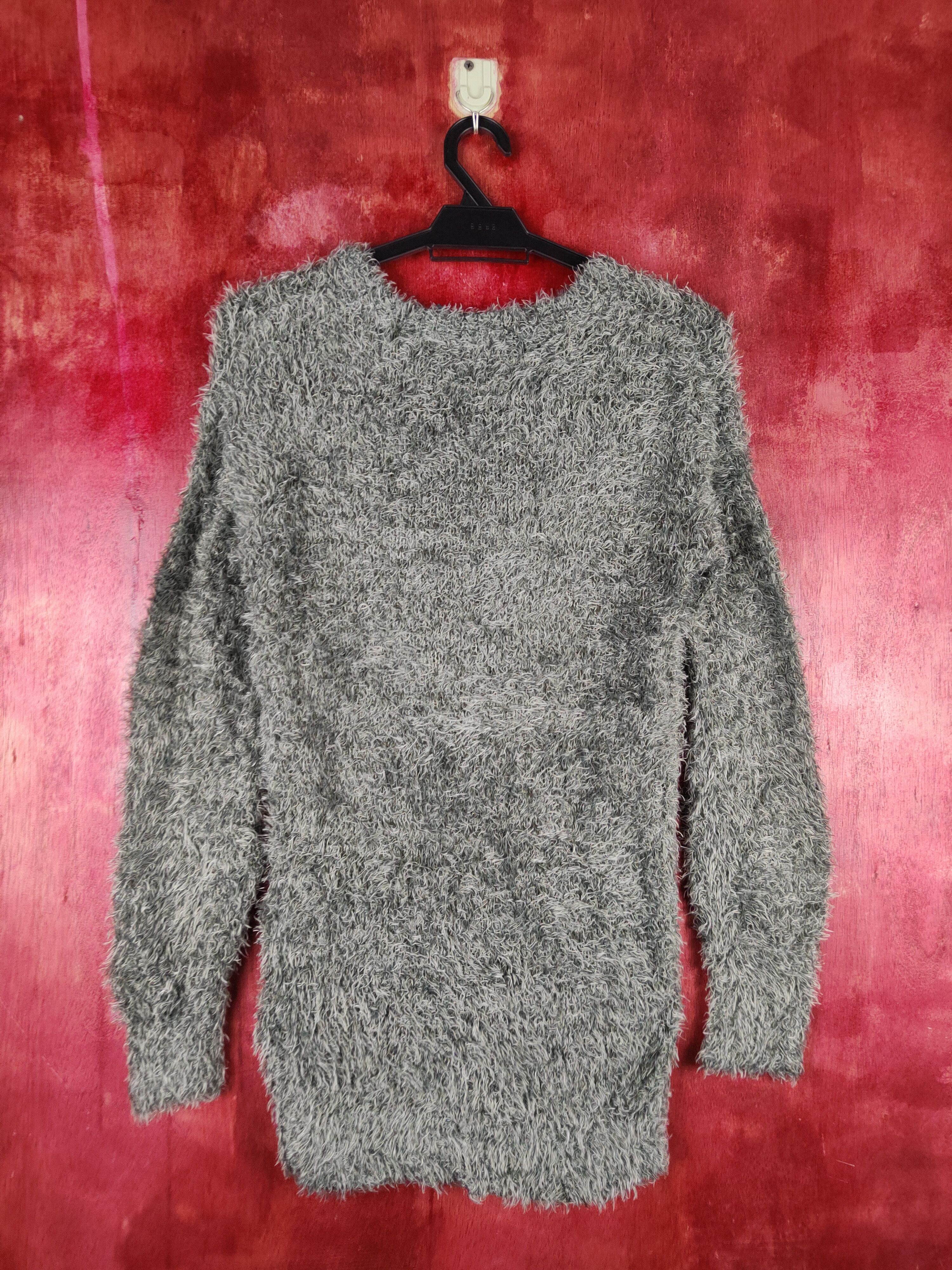 Japanese Brand × Vintage Dirz Dark Green Shag Shaggy Fur Mohair Knitwear #S1958 Size M / US 6-8 / IT 42-44 - 7 Thumbnail