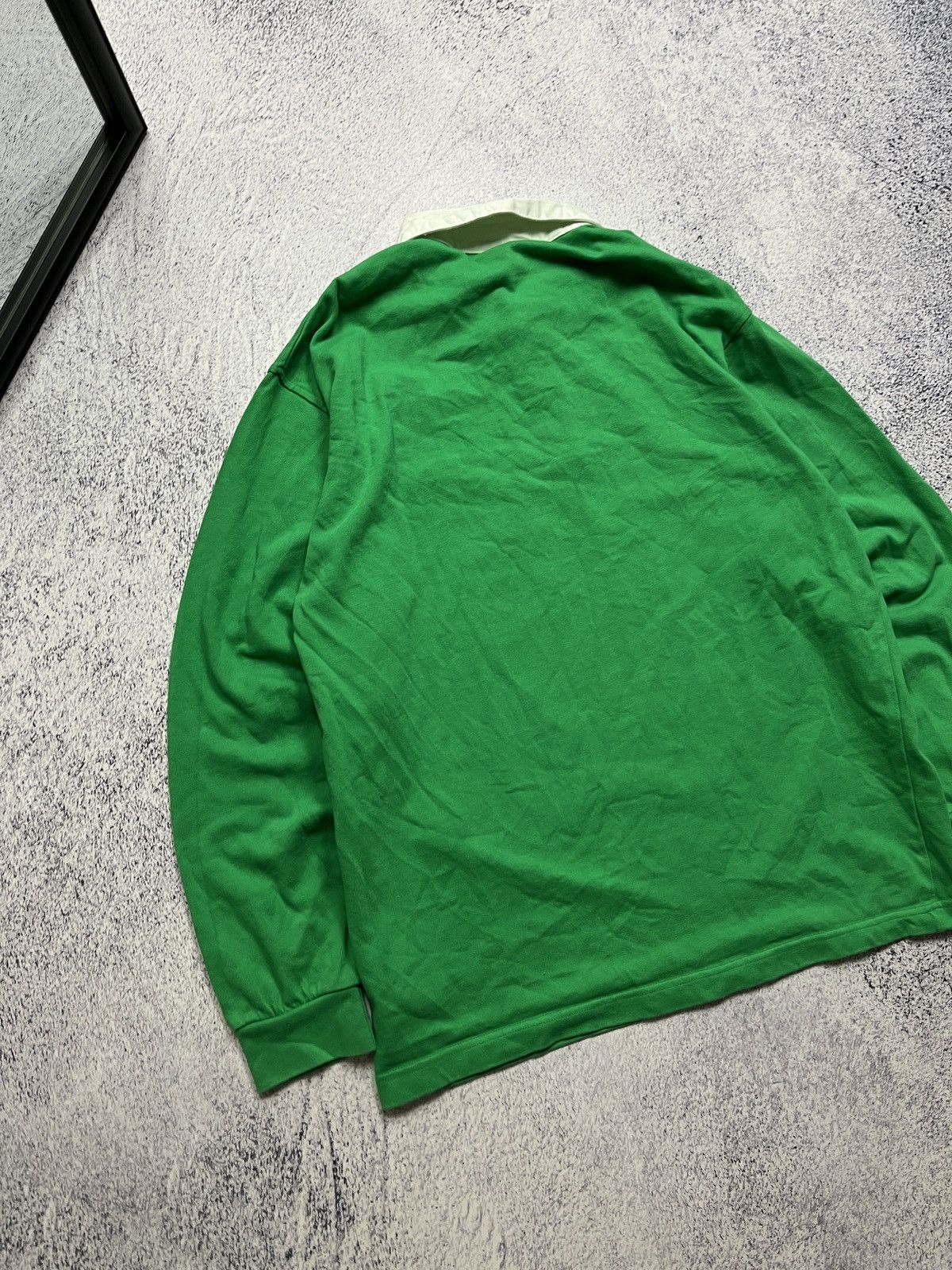 Nike × Vintage Rare Vintage Nike Ireland Polo Long-Sleeve Small Swoosh Size US L / EU 52-54 / 3 - 7 Thumbnail