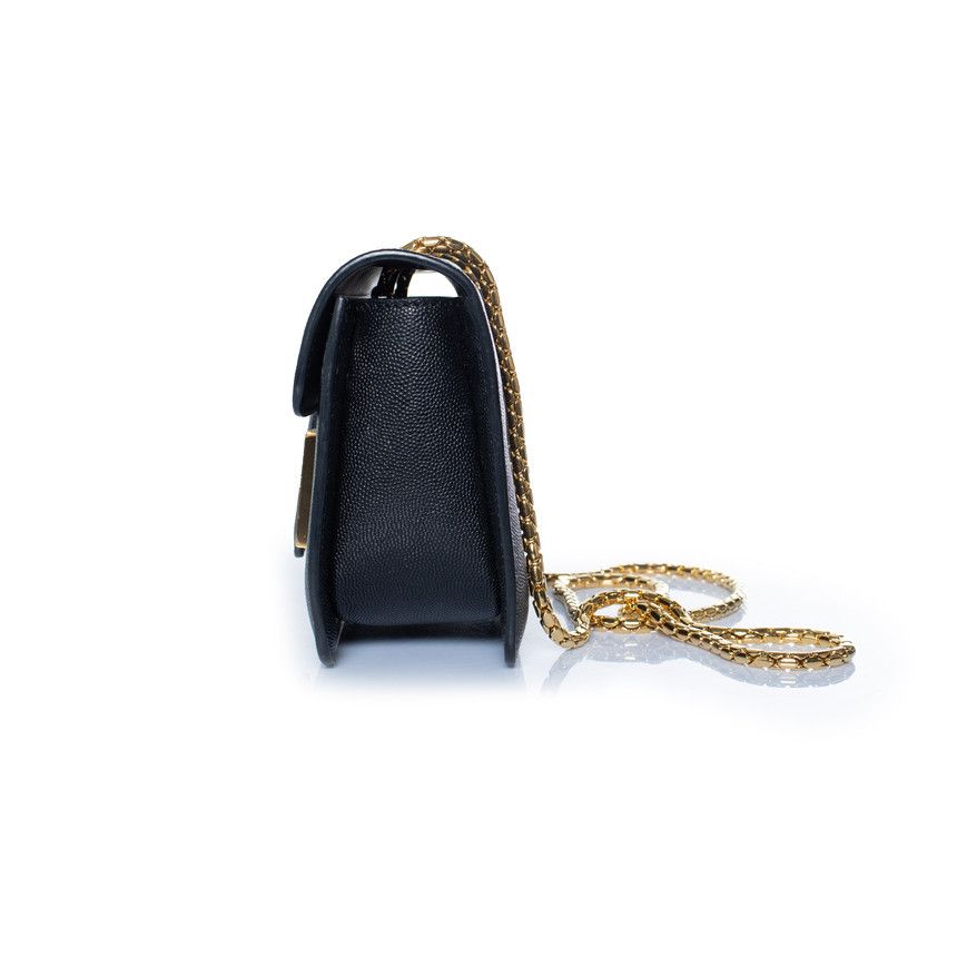 Tom Ford Tom Ford, Black grained leather Sienna bag Size ONE SIZE - 5 Thumbnail