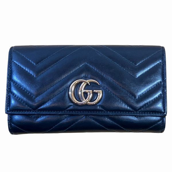 Gucci Gucci GG Marmont Leather Continental Wallet Leather Long