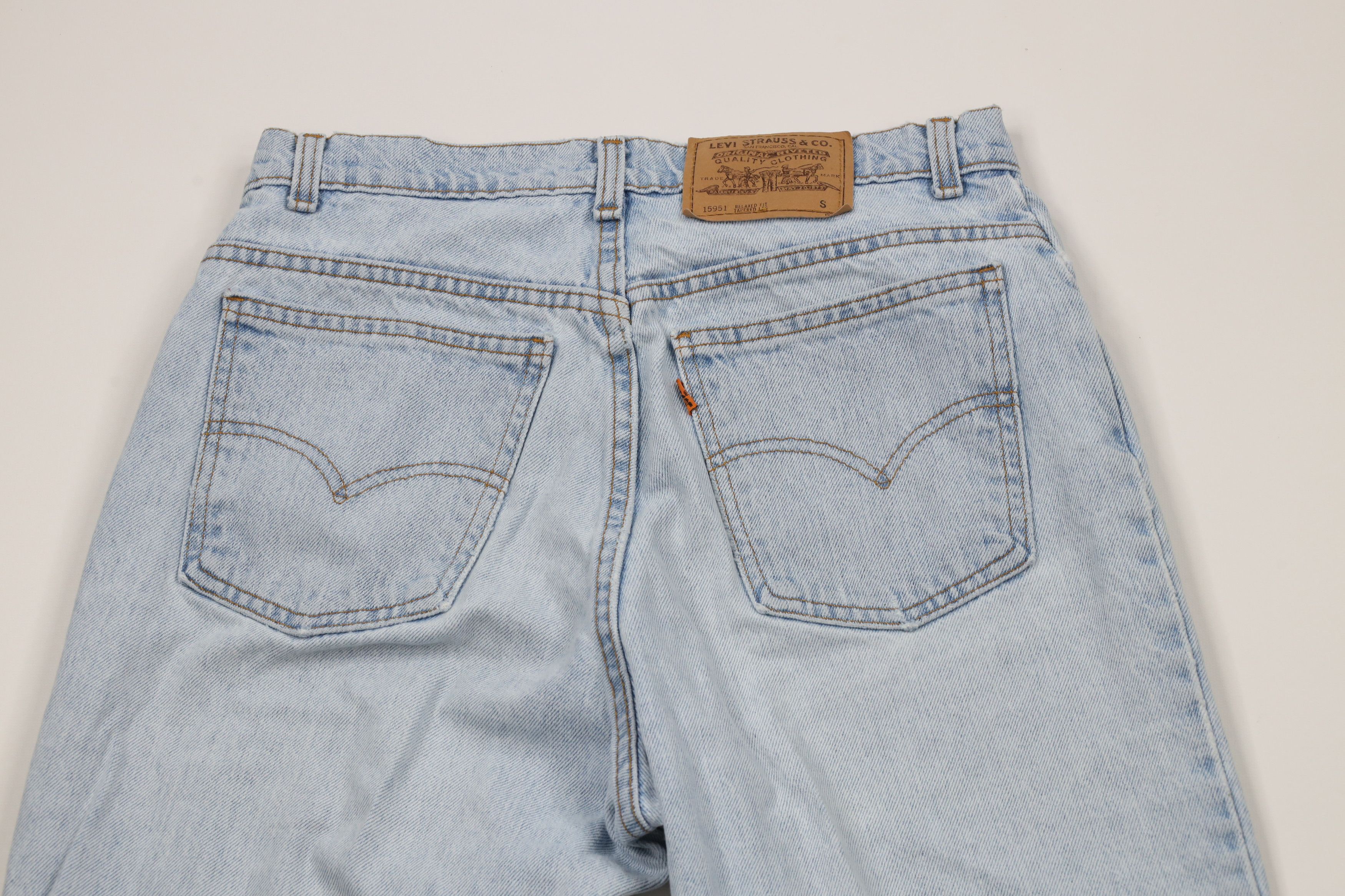 Levi's × Vintage Vintage 90s Levis 15951 Orange Tab Fit Tapered Leg Jeans USA Size 34" / US 12 / IT 48 - 12 Thumbnail